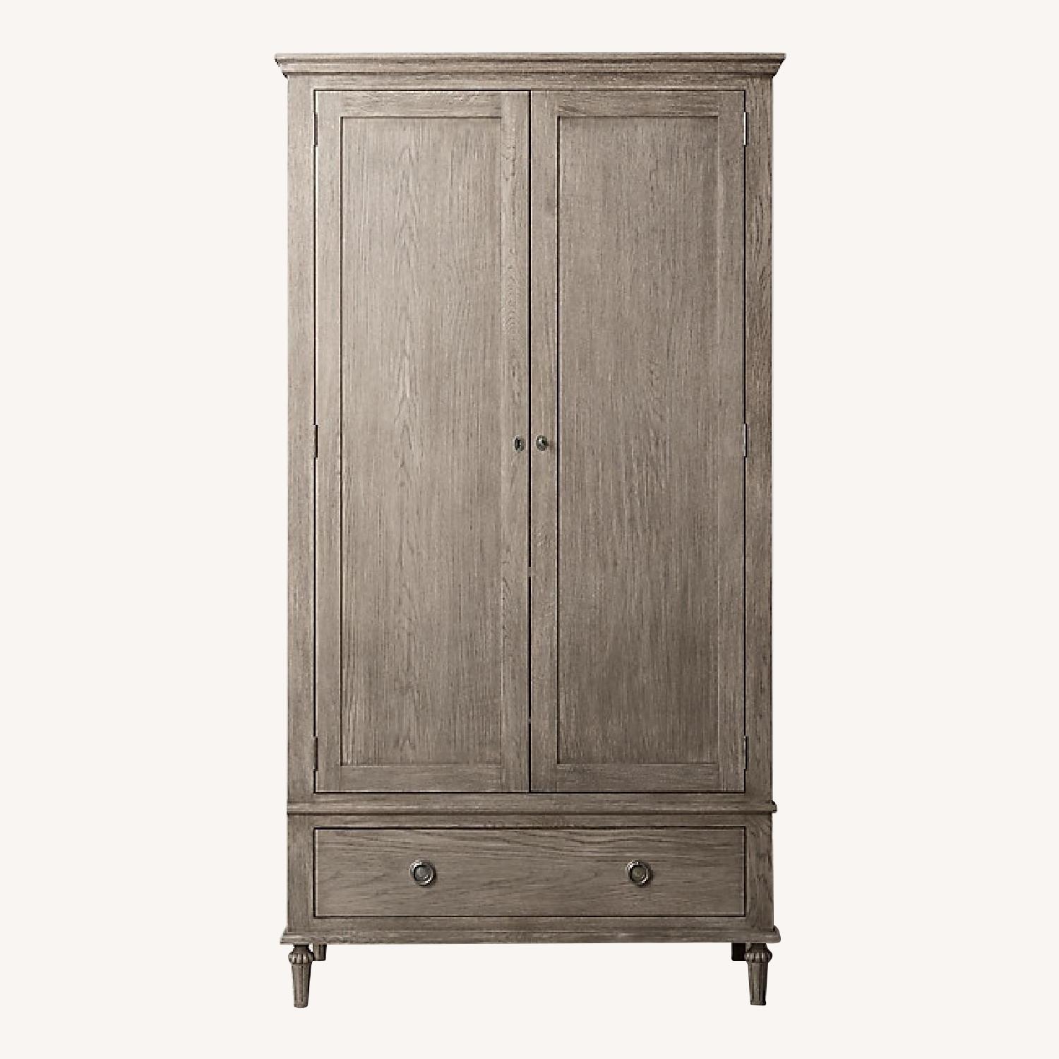 Restoration Hardware Maison Antique Grey Oak Armoire - image-0