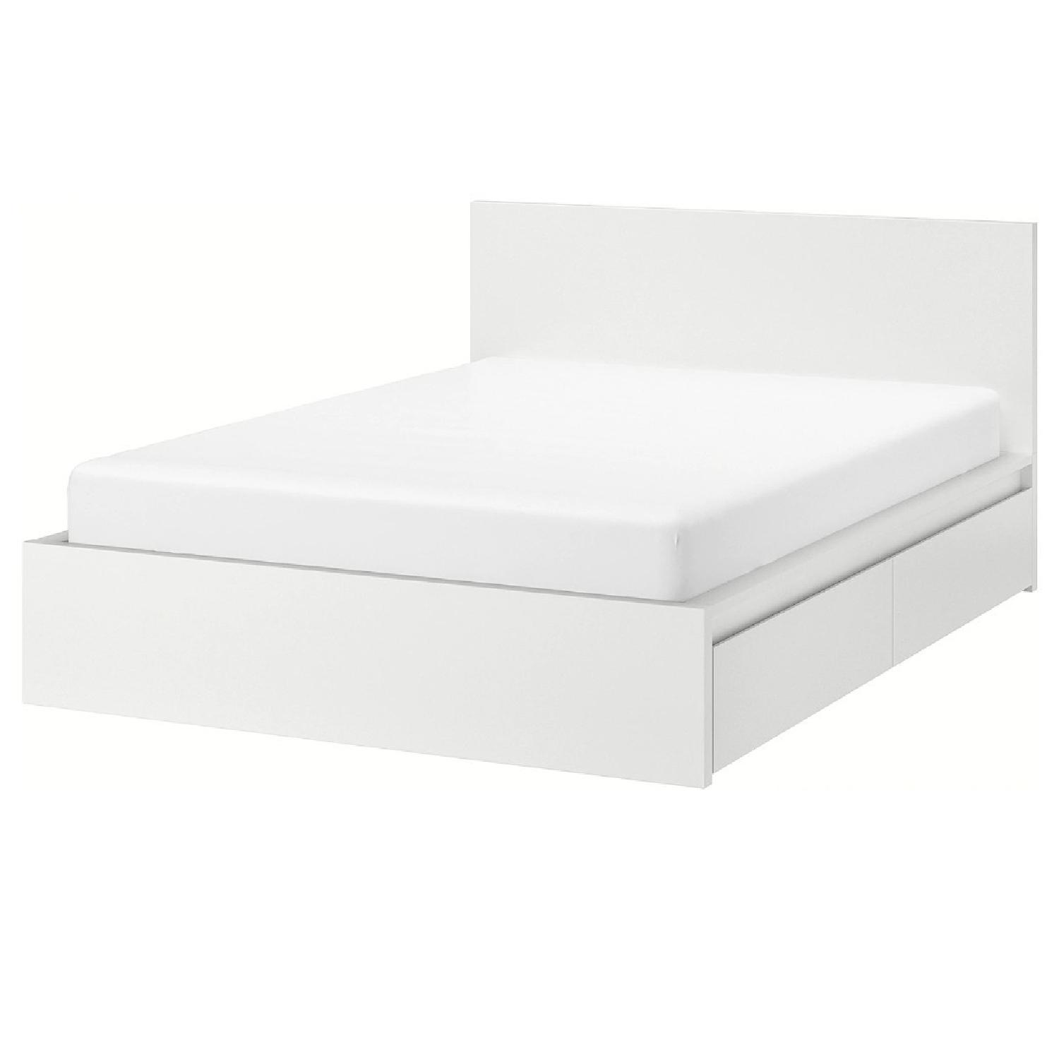 IKEA Malm Full Size Bed Frame With Storage - image-0