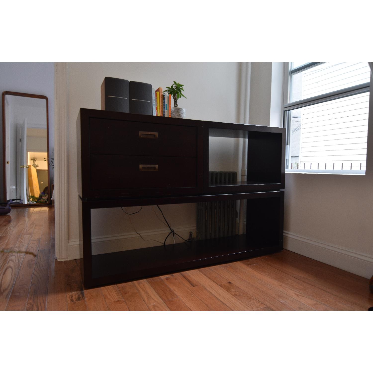 Crate & Barrel Modular Open Storage 3-Unit Set/Bookcase - image-3