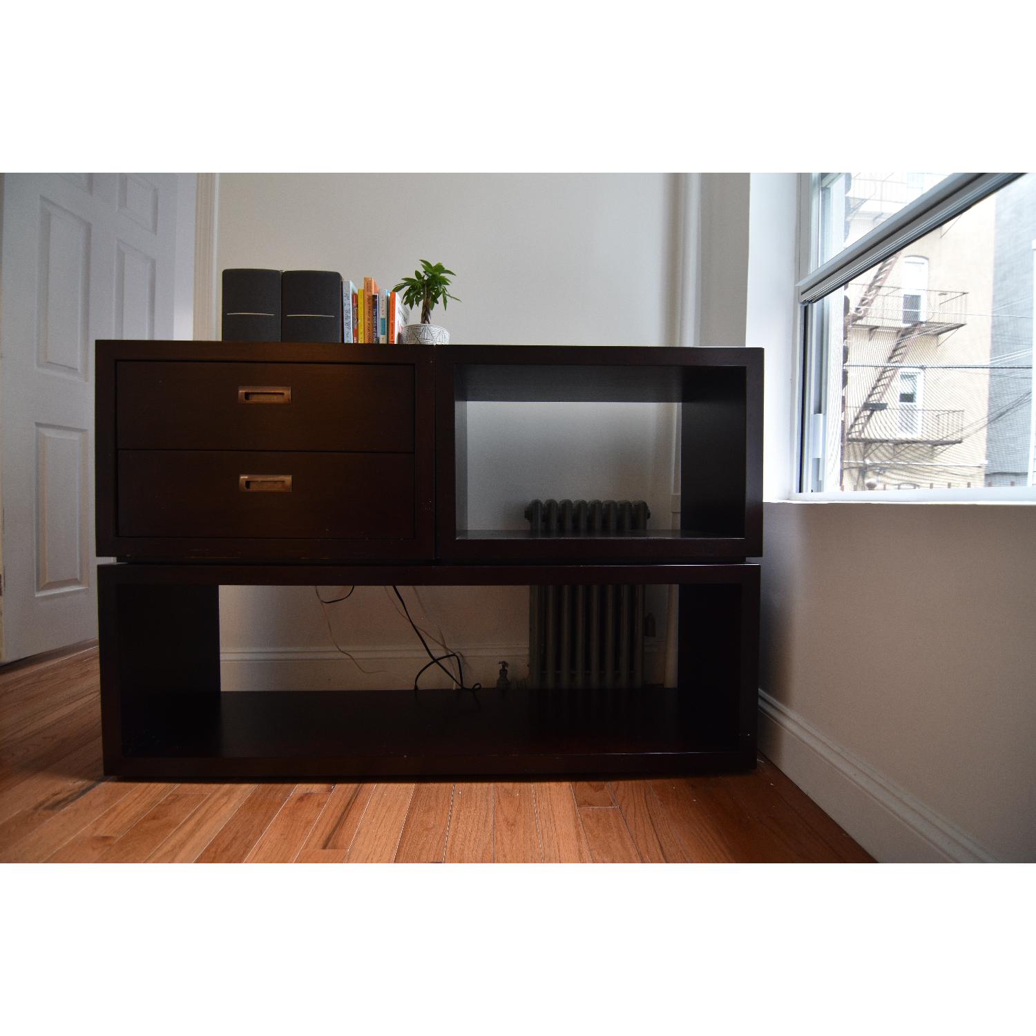 Crate & Barrel Modular Open Storage 3-Unit Set/Bookcase - image-0