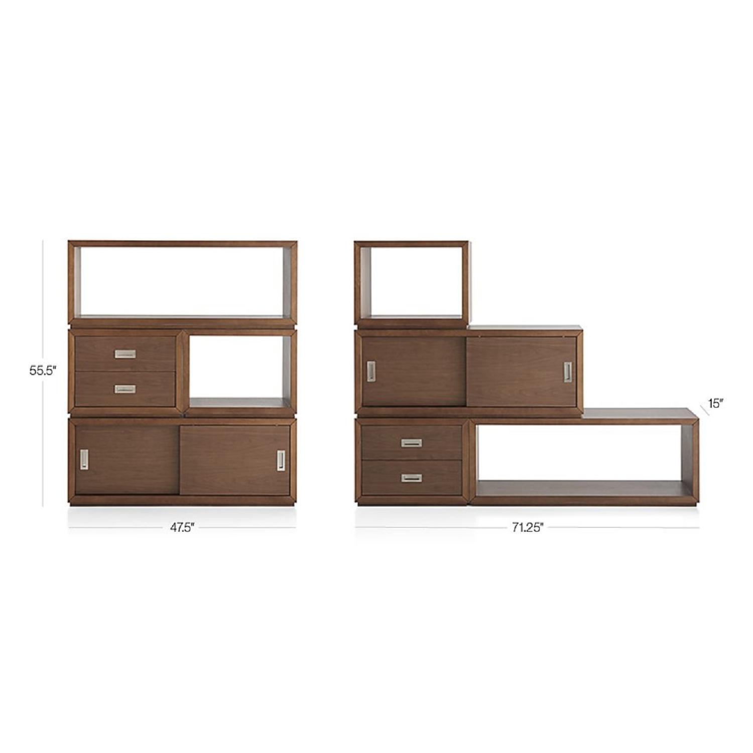 Crate & Barrel Modular Open Storage 3-Unit Set/Bookcase - image-9