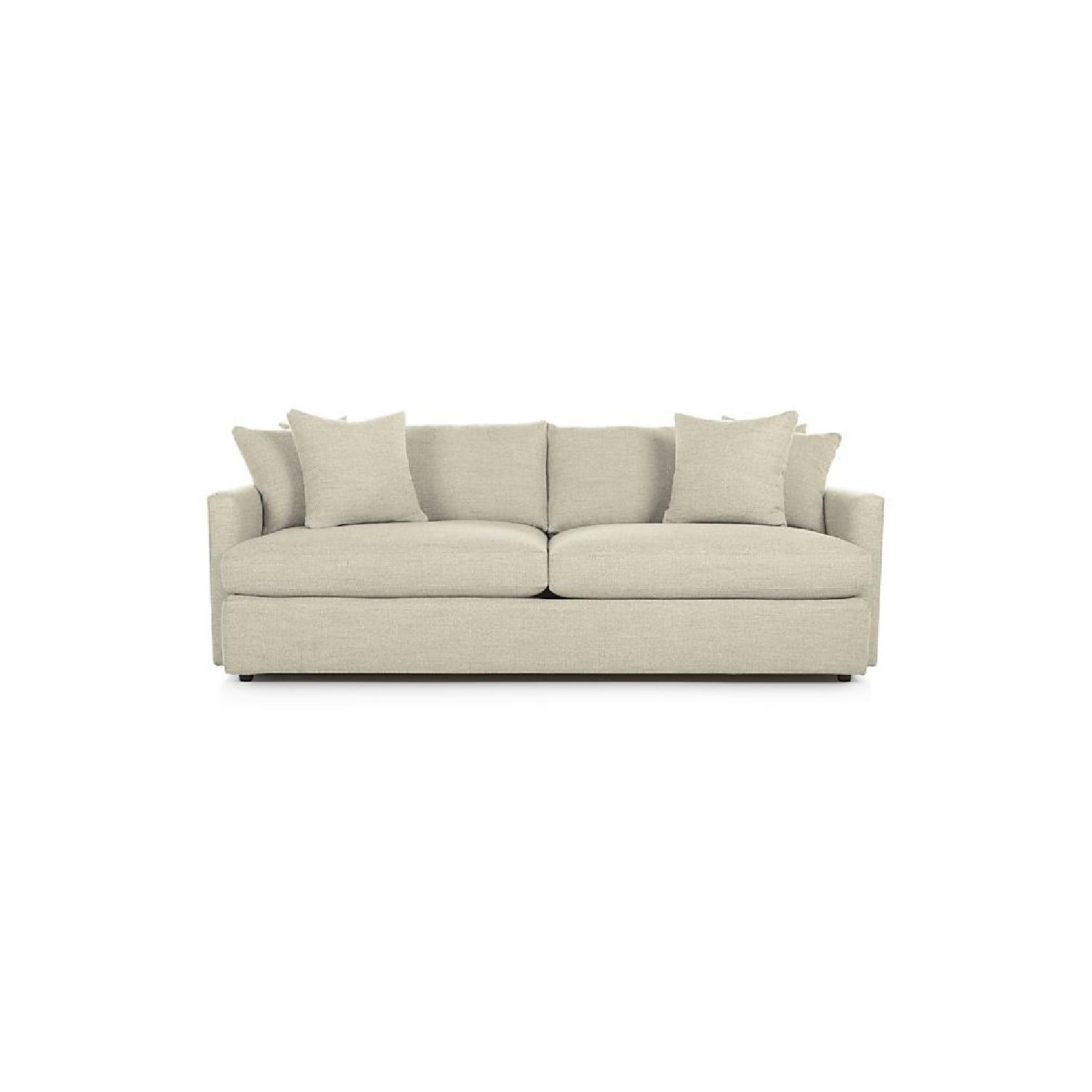 Crate and Barrel Lounge II Sofa and Ottoman AptDeco