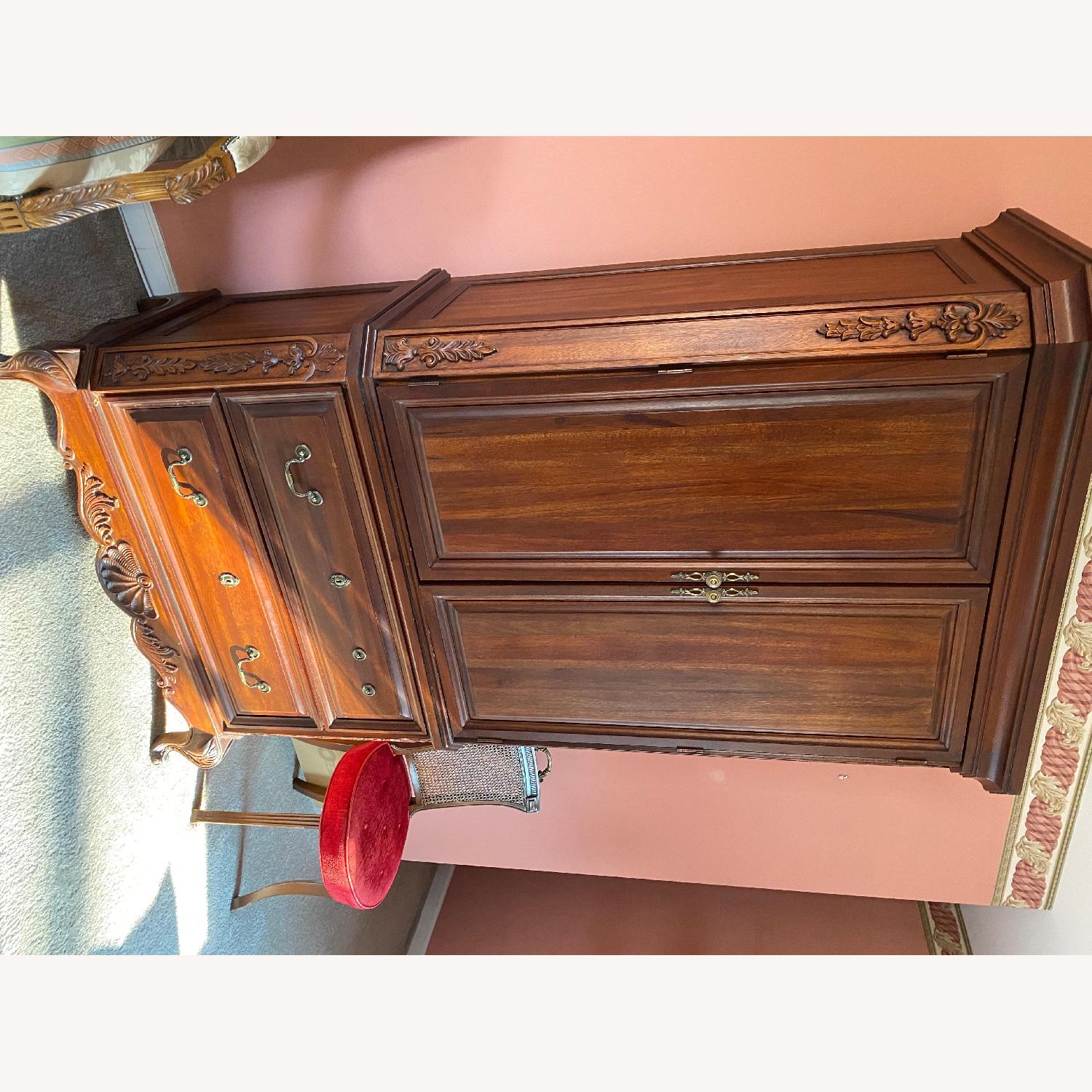 Cherry wood Armoire/ Entertainment center - image-3
