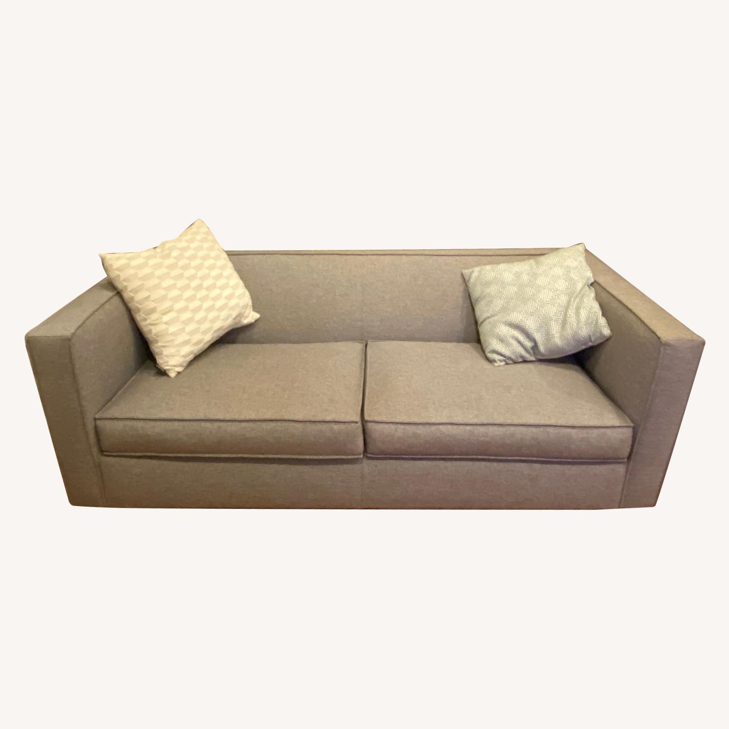 Cb2 Light Gray Club Sofa Aptdeco