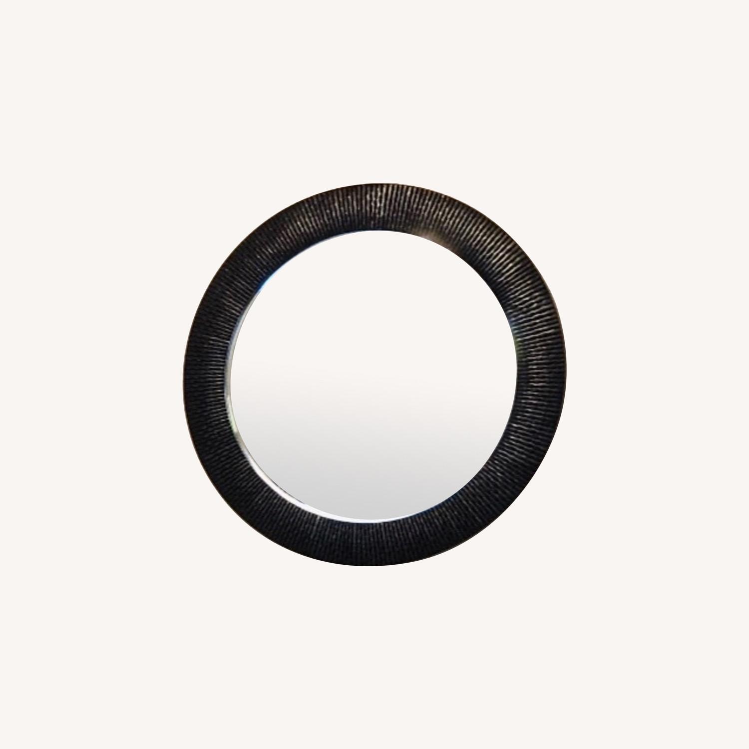 Z Gallerie Oversized Round Wall Mirror Espresso AptDeco