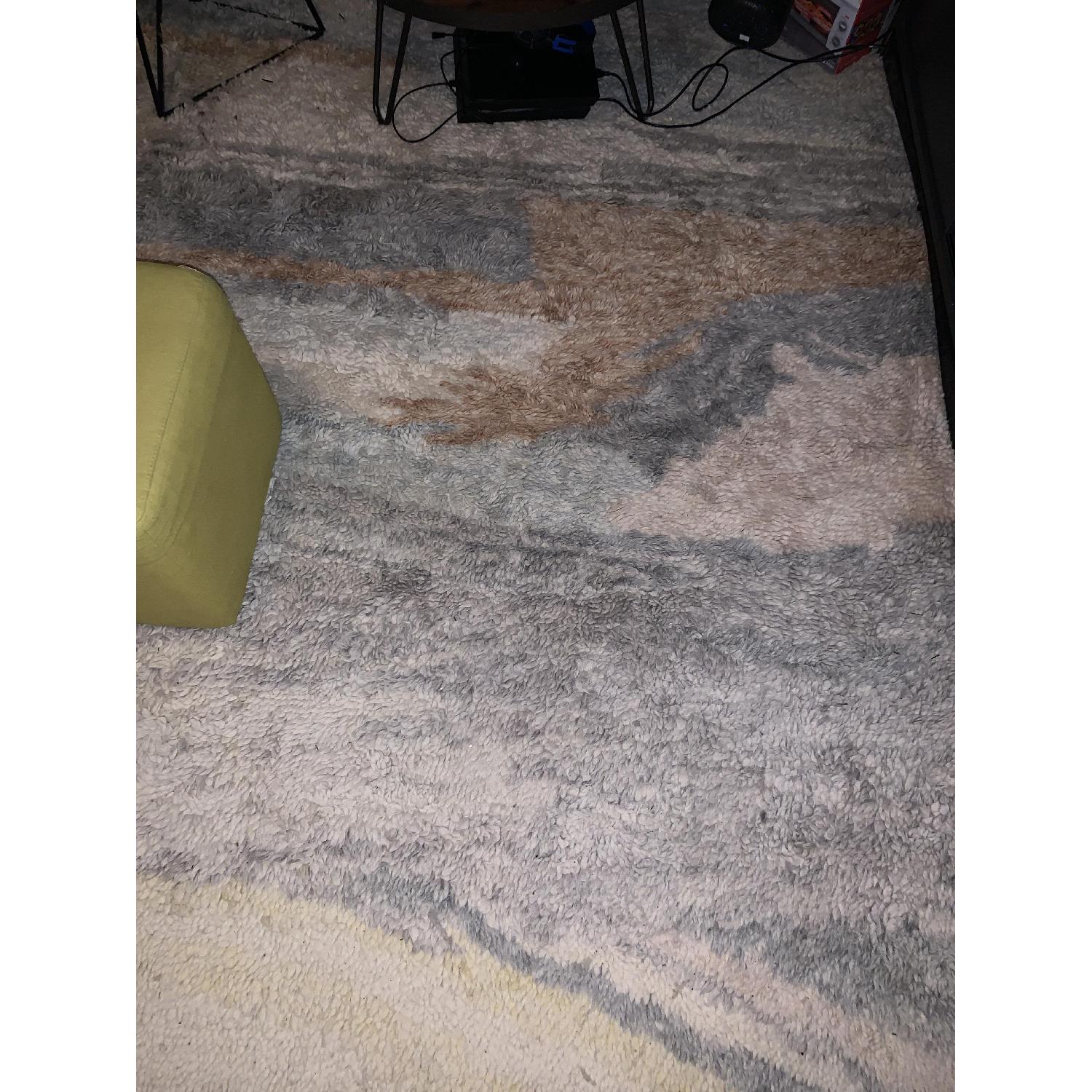 West elm ウールラグ wool rug モロッコ製 Distressed Rococo Wool Rug