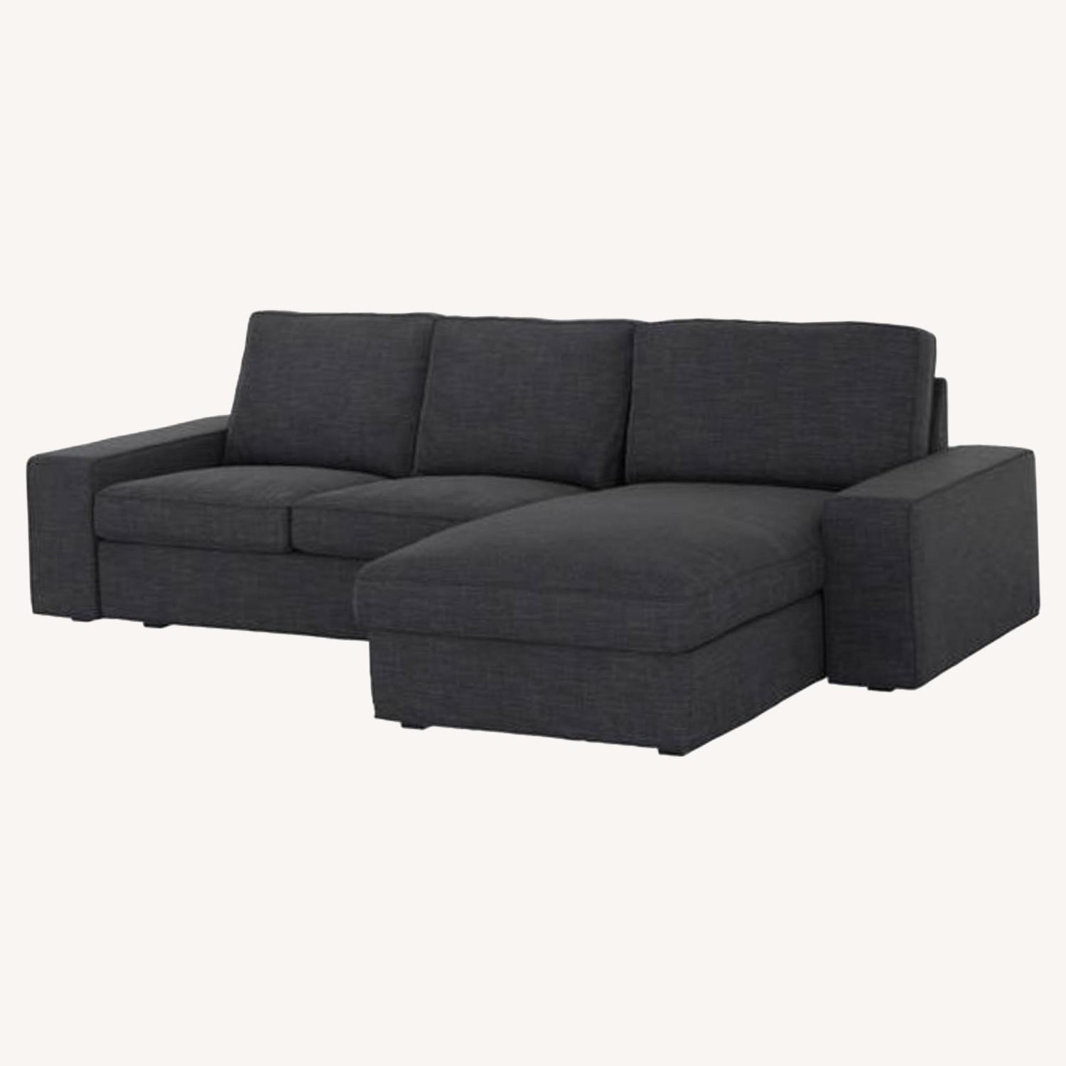 【美品】IKEA KIVIK KIVIK chaise longue Grann/Bomstad black - IKEA