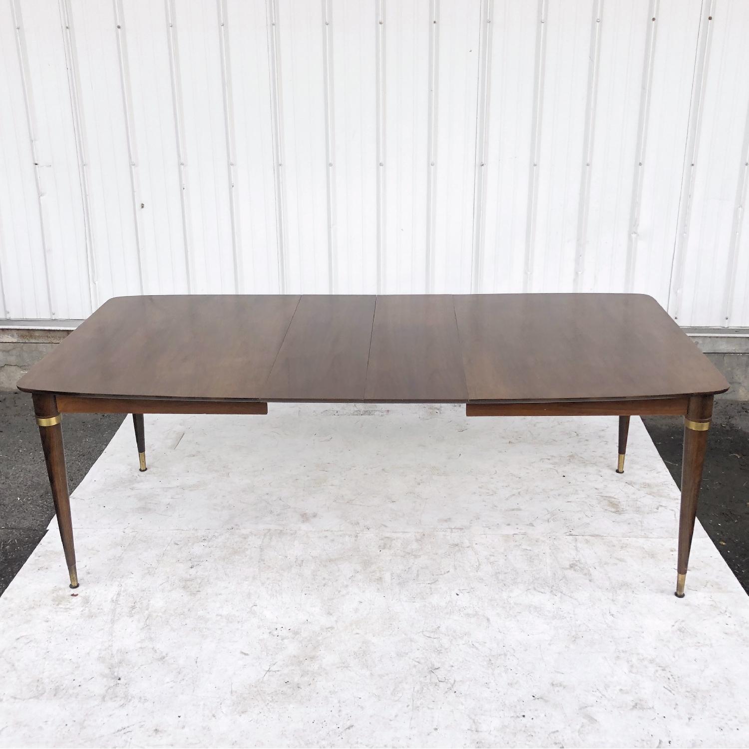 Mid-Century Modern Dining Room Set w/ Six Chairs - image-2