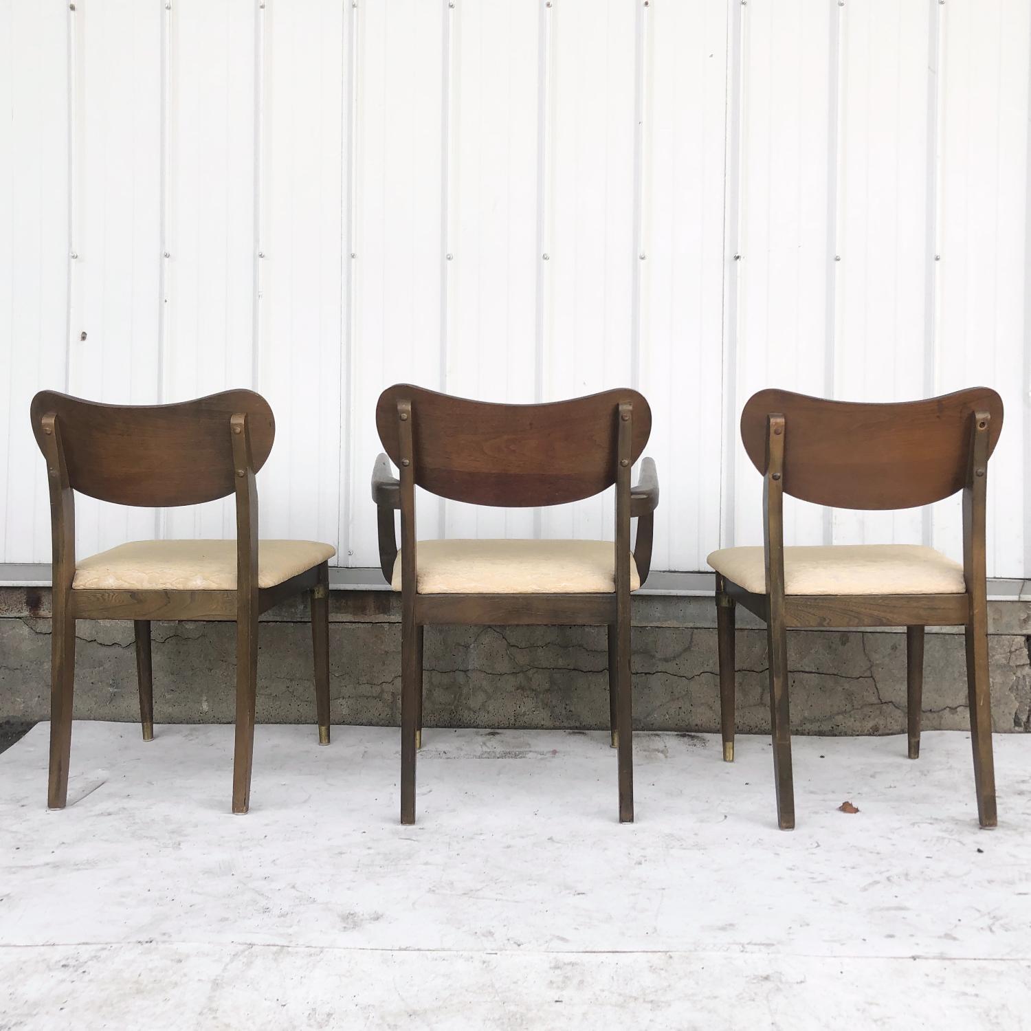 Mid-Century Modern Dining Room Set w/ Six Chairs - image-11