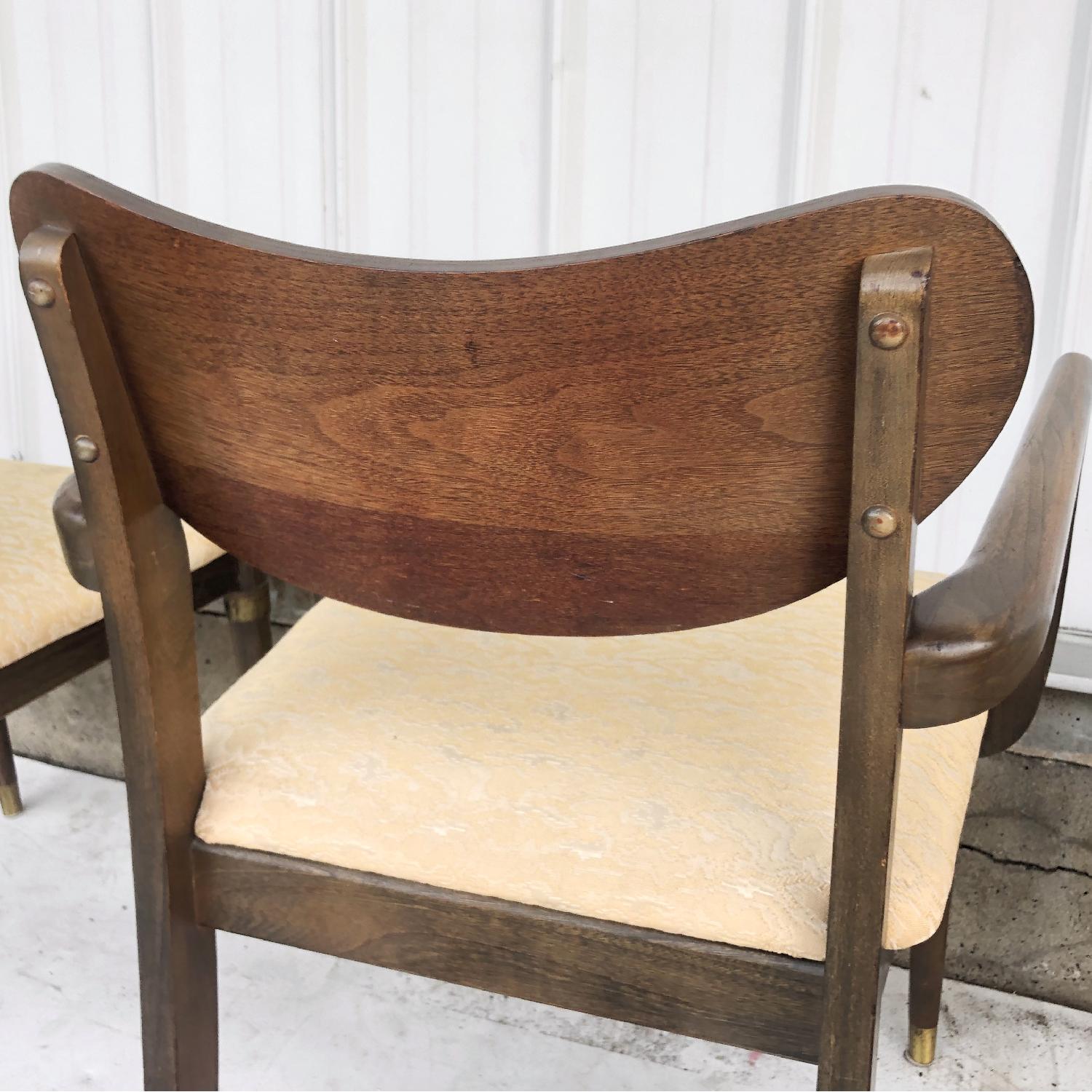 Mid-Century Modern Dining Room Set w/ Six Chairs - image-10