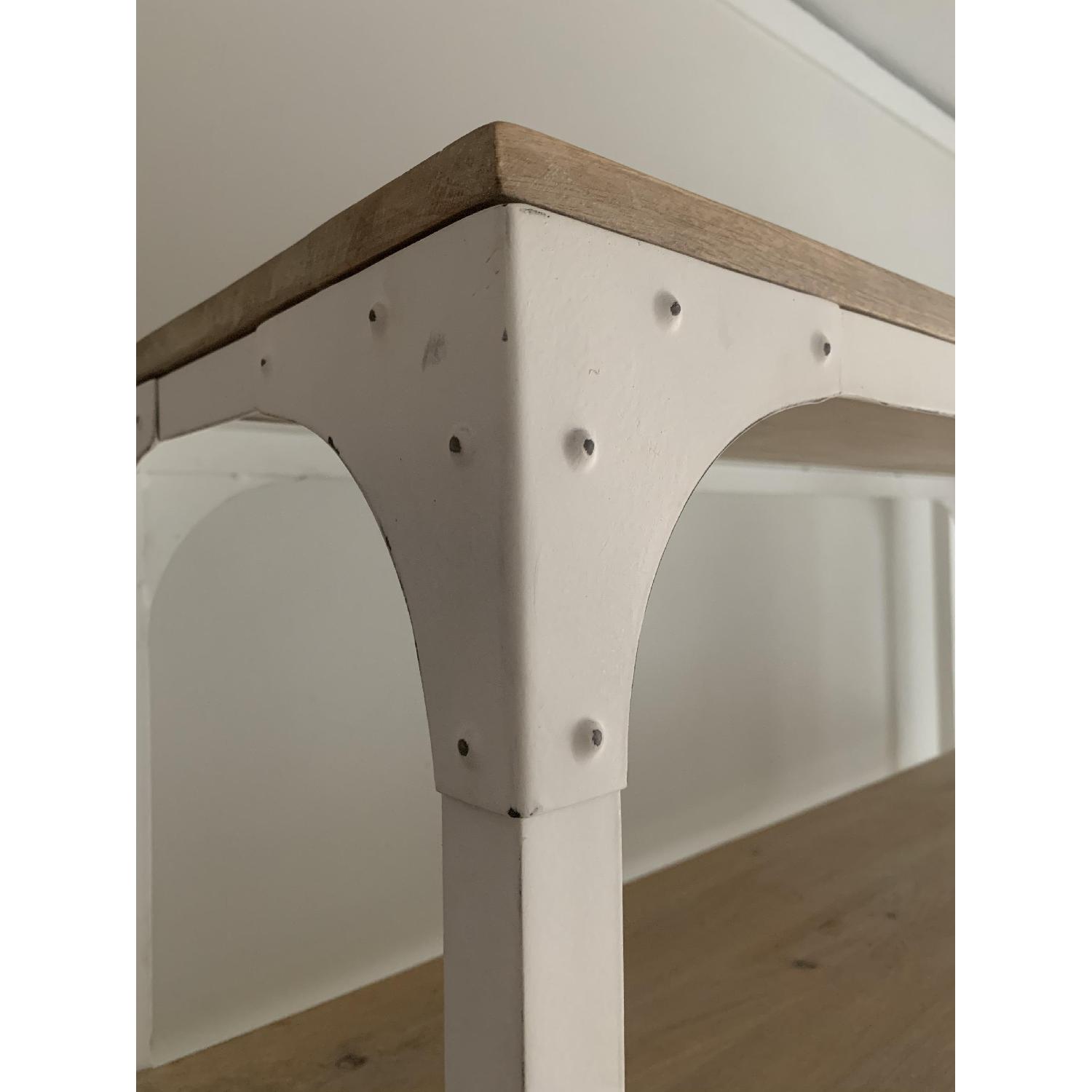 West Elm Whitewashed Wood + Metal Shelves AptDeco