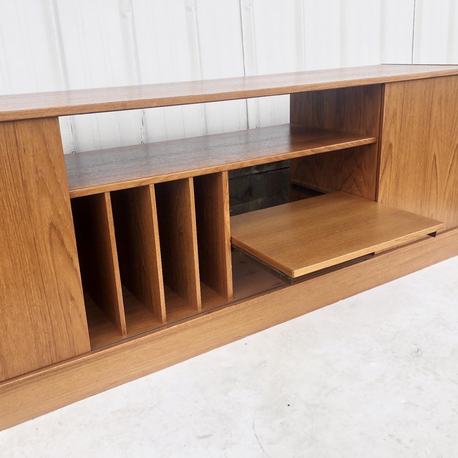 Scandinavian Modern Credenza or Console in Teak - image-8