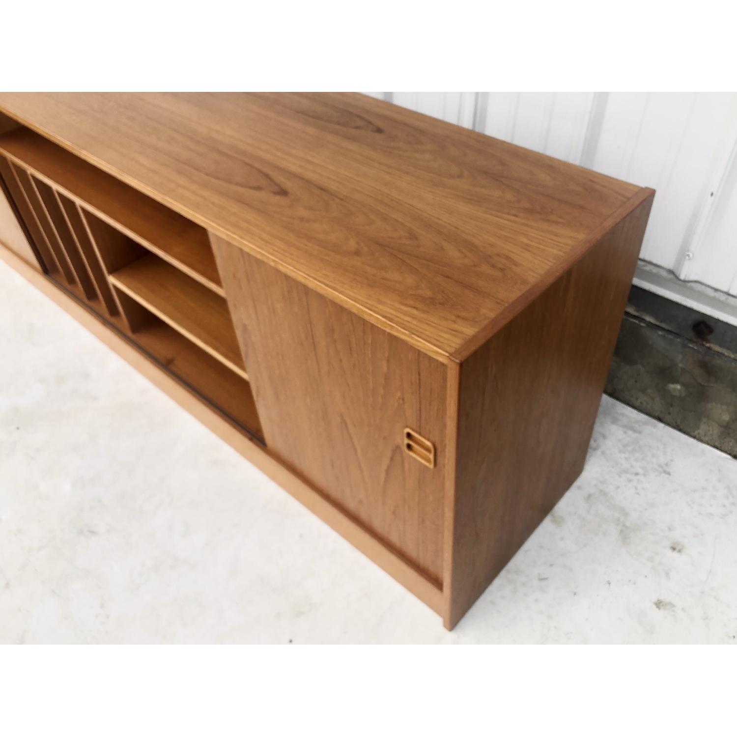 Scandinavian Modern Credenza or Console in Teak - image-10
