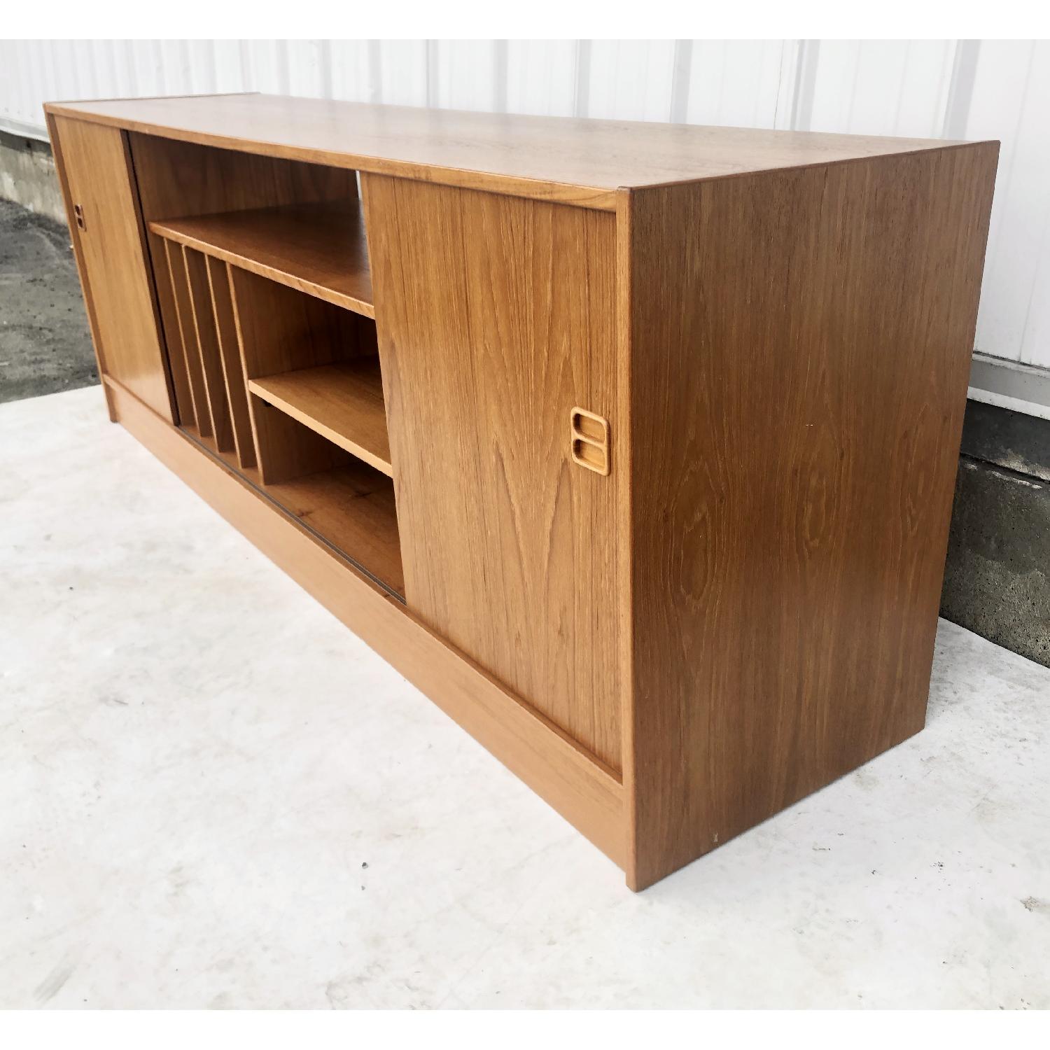 Scandinavian Modern Credenza or Console in Teak - image-11