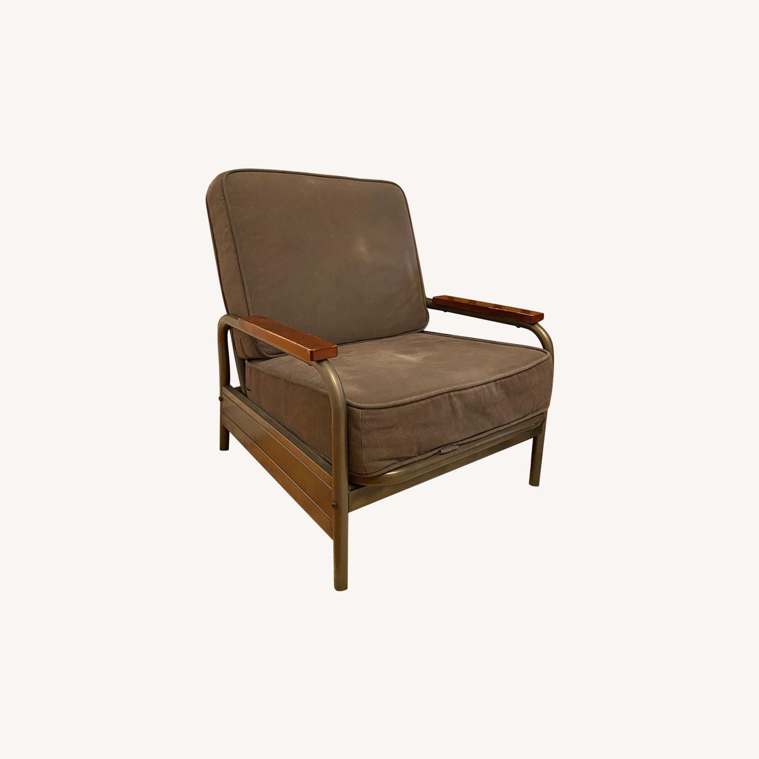 Canvas and Steel Army Inspired Armchair AptDeco