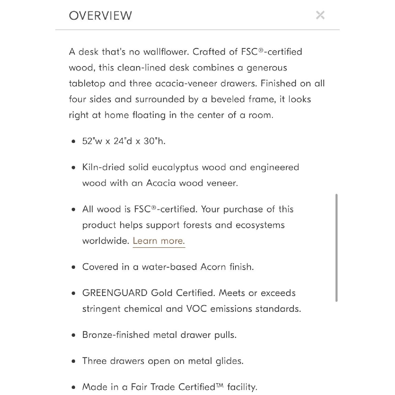 West Elm Midcentury Desk - image-9