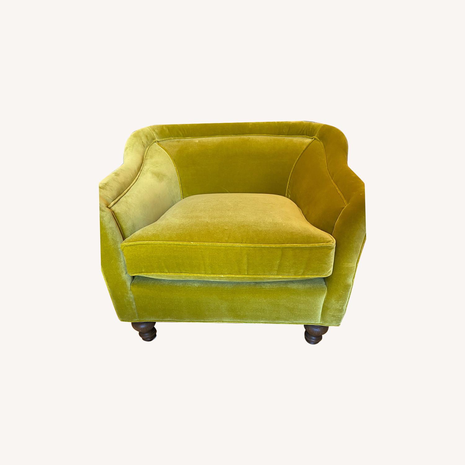 Anthropologie Velvet Accent Chair - image-0
