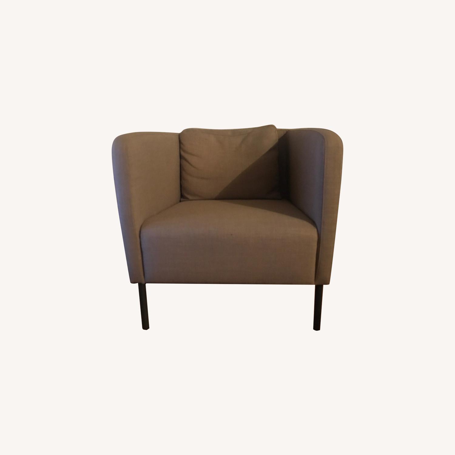 Ikea beige armchair AptDeco