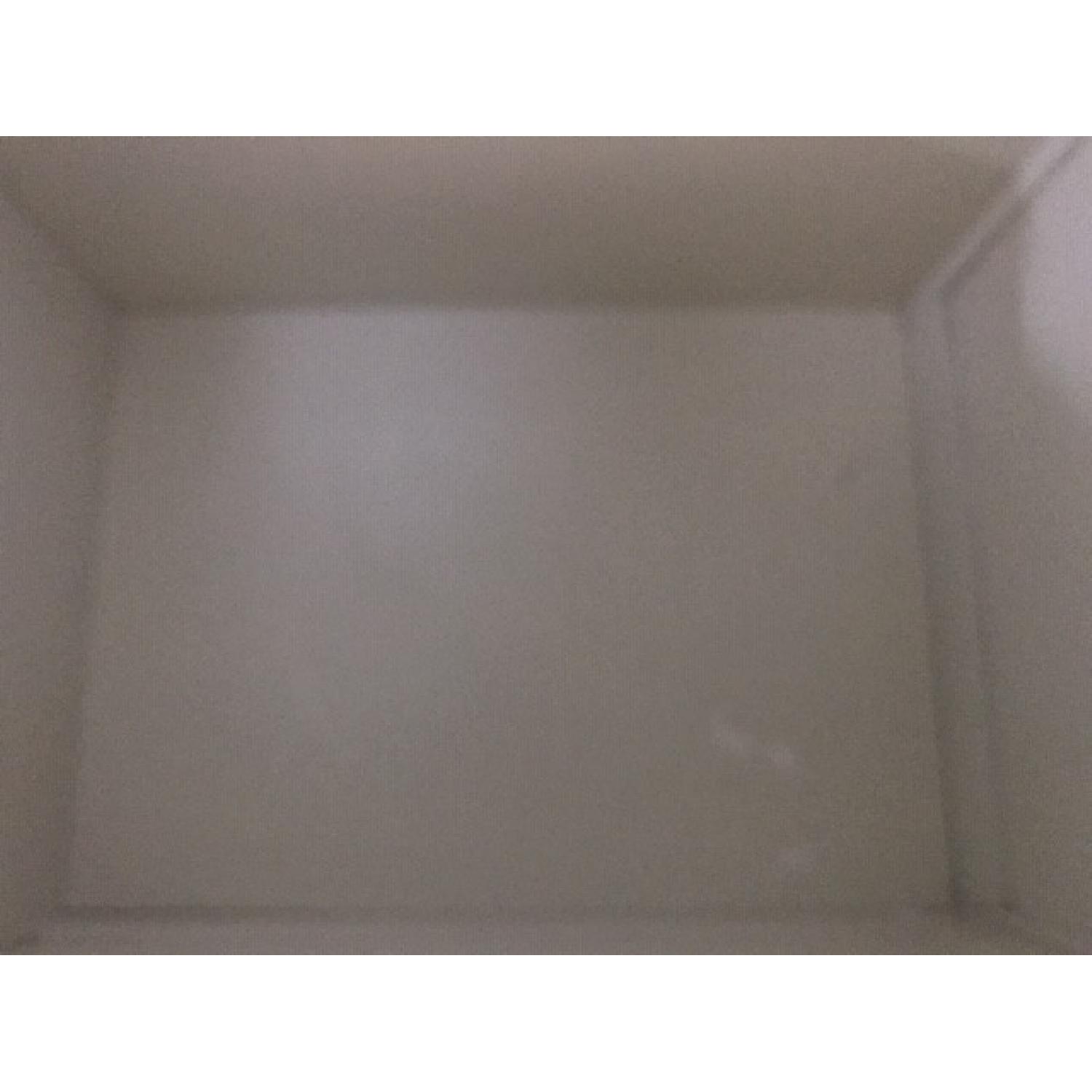 White Hallway Storage Bench with Hinged Lid - image-16