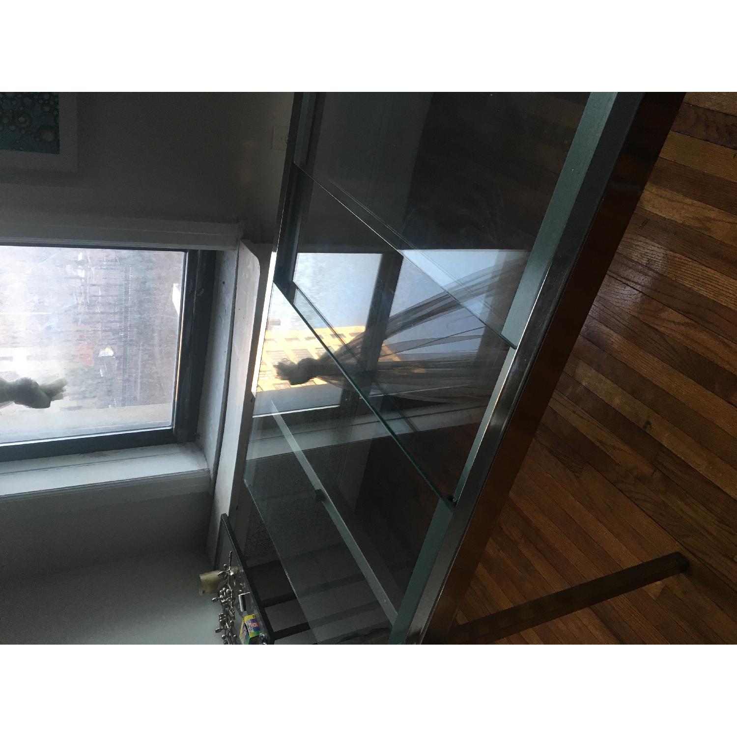 IKEA Expanding Glass and Chrome Dining Table - image-5