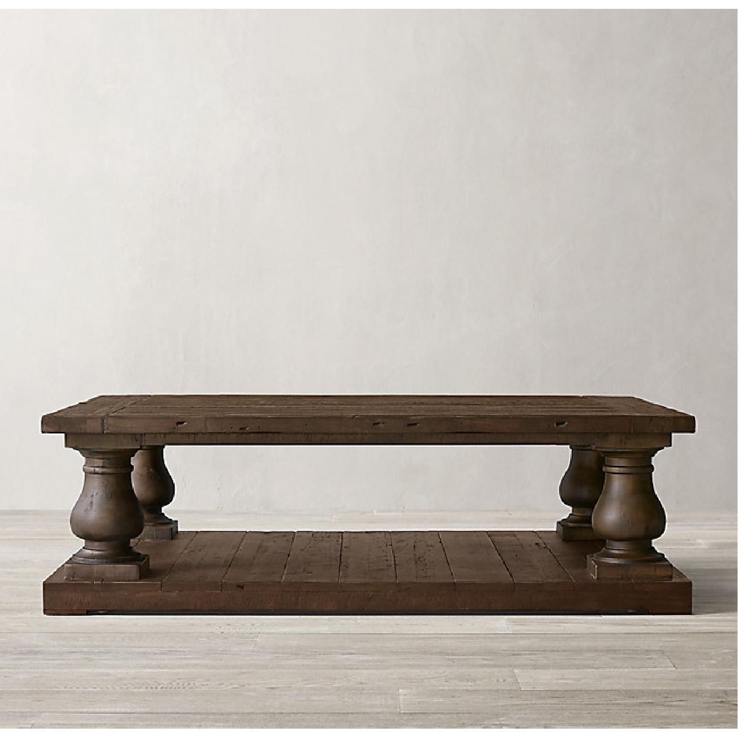Restoration Hardware Salvaged Wood Coffee Table - image-5