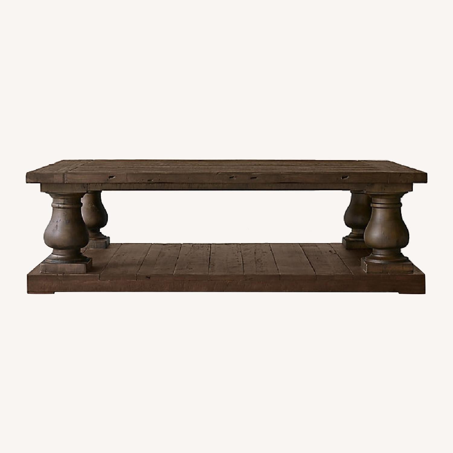 Restoration Hardware Salvaged Wood Coffee Table AptDeco