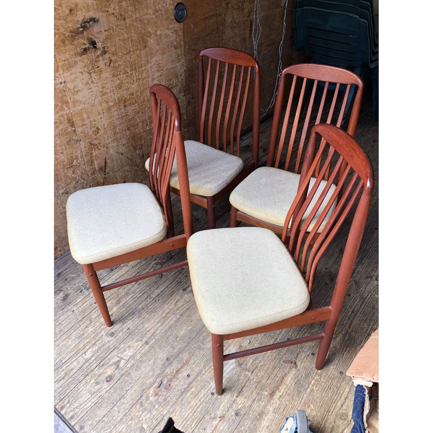 Benny Linden Vintage Thai Teak 4 Dining Chairs - image-8