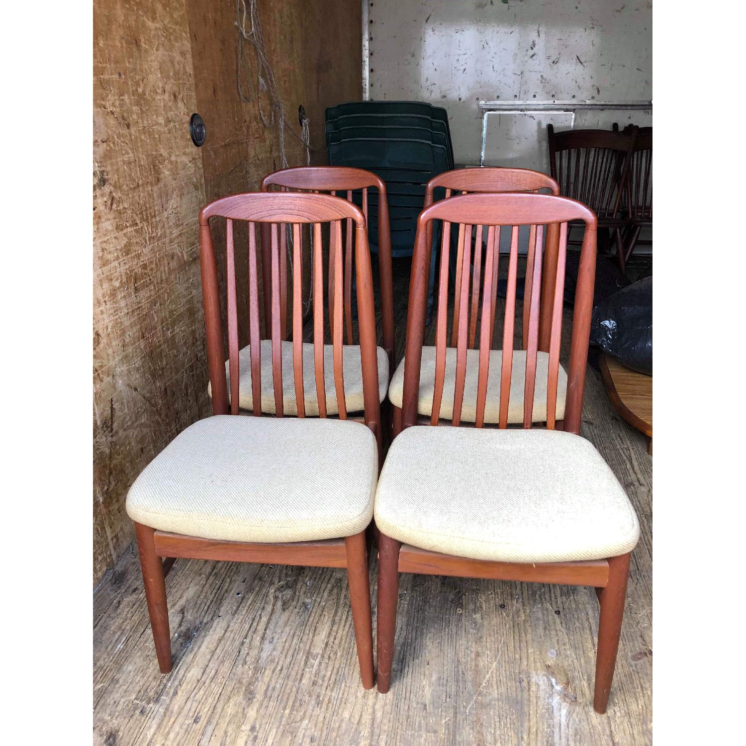 Benny Linden Vintage Thai Teak 4 Dining Chairs - image-10