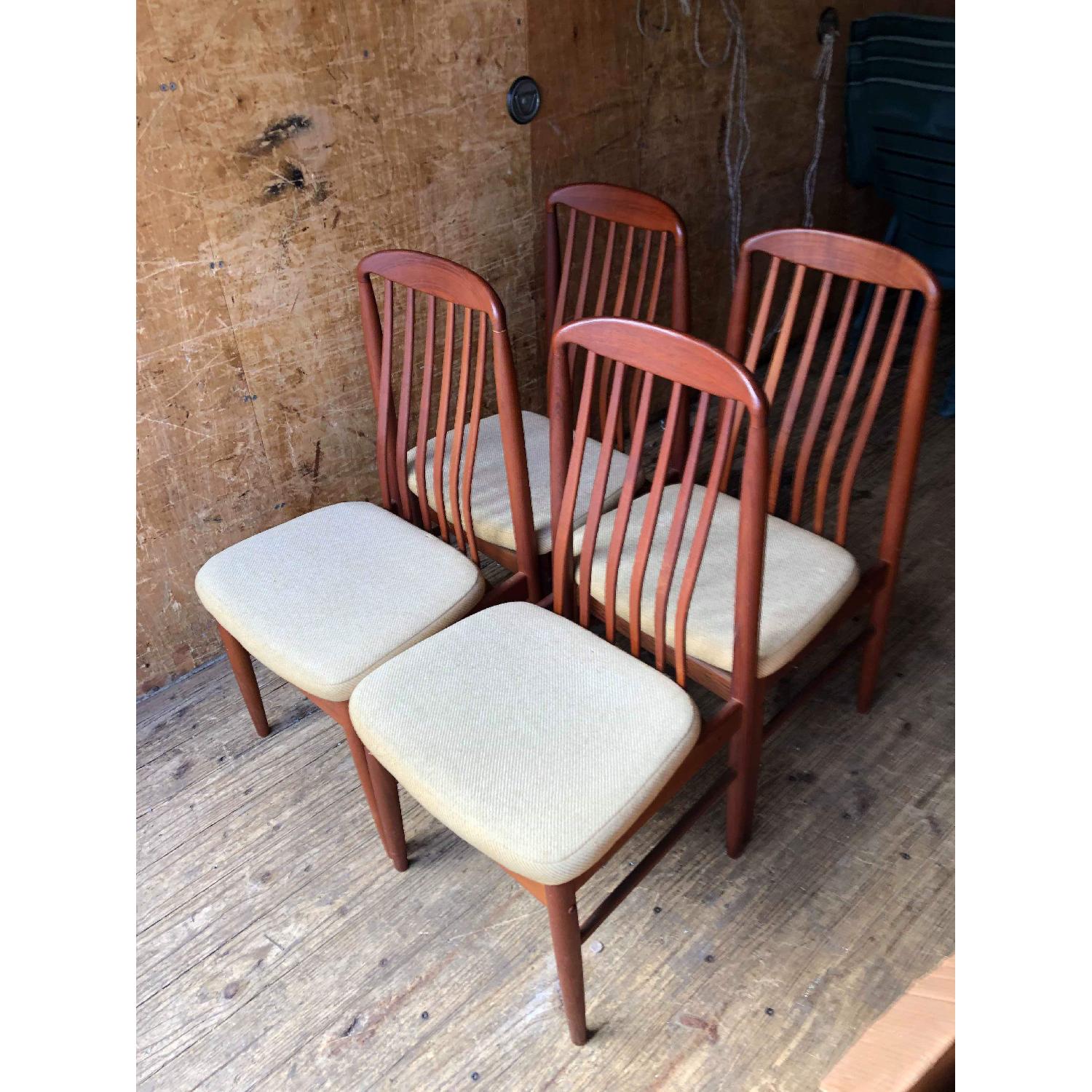 Benny Linden Vintage Thai Teak 4 Dining Chairs - image-35