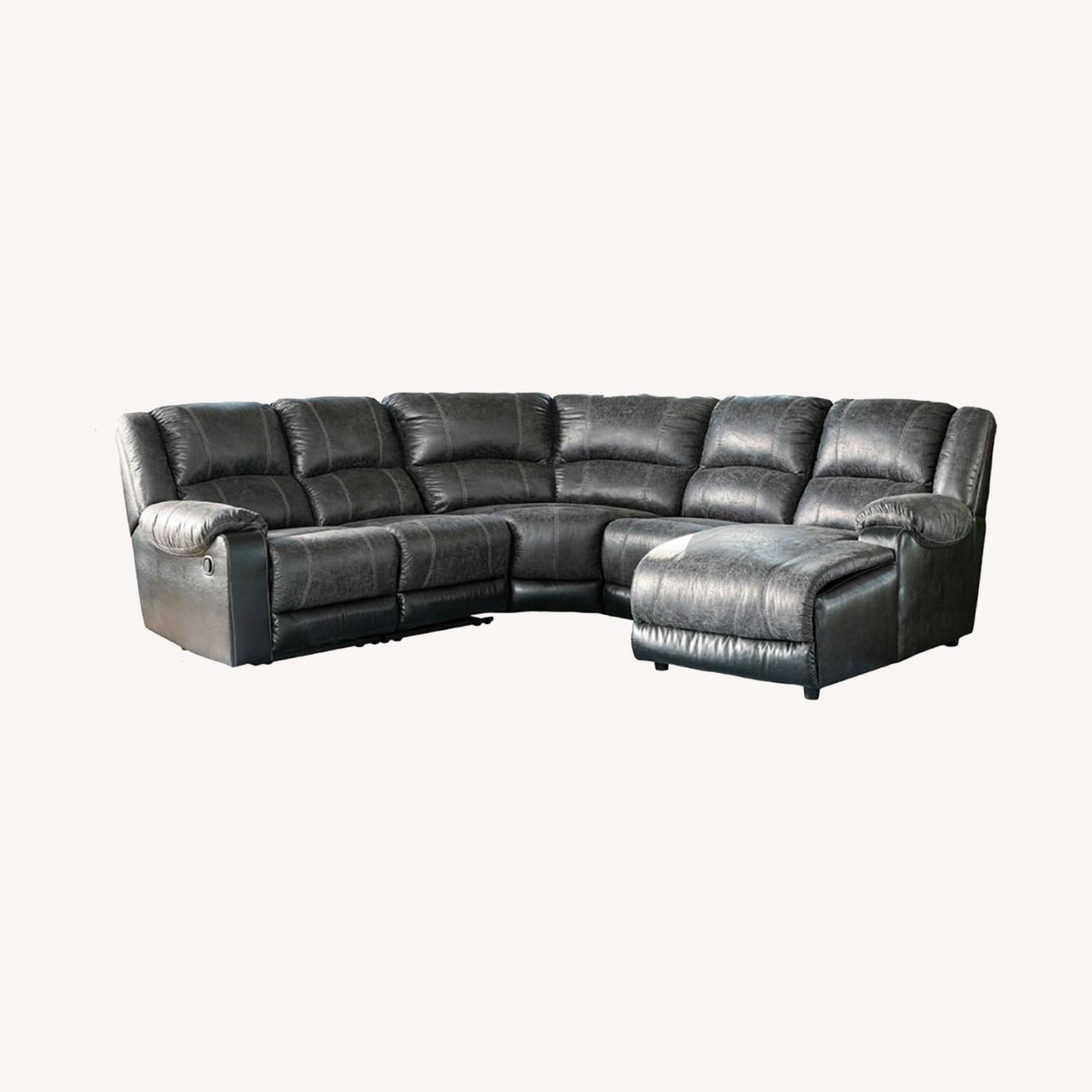 Ashley Nantahala 5-Piece Reclining Sectional with Chaise - image-0