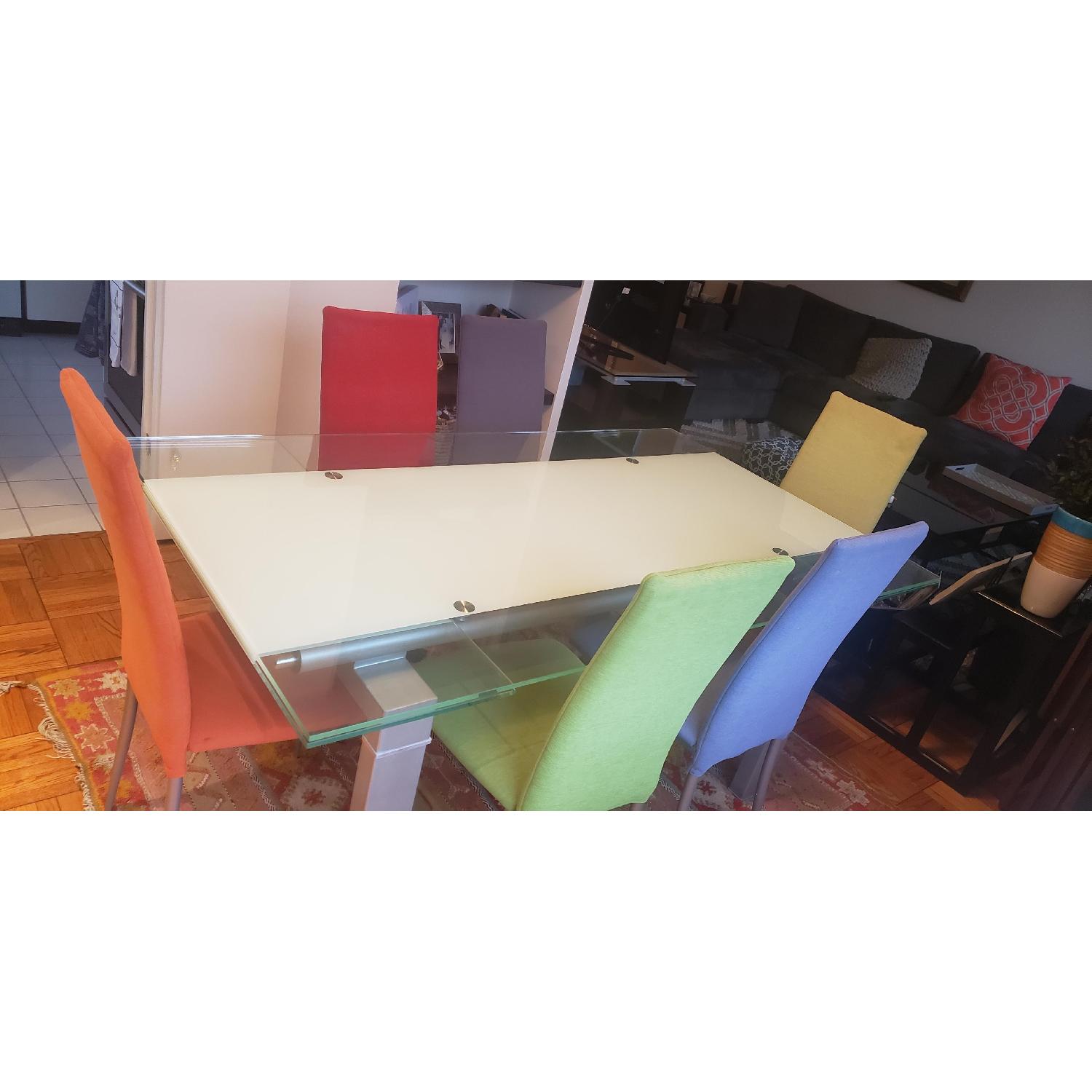 Dining Set - Extendable Table with 6 Chairs - AptDeco