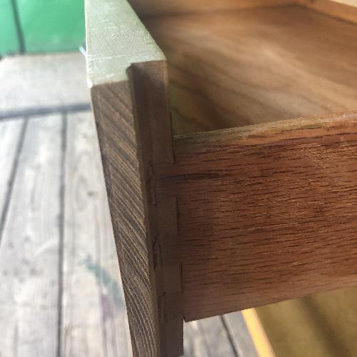 Used Pair of Mid Century Nightstands with Single Drawer for sale on AptDeco