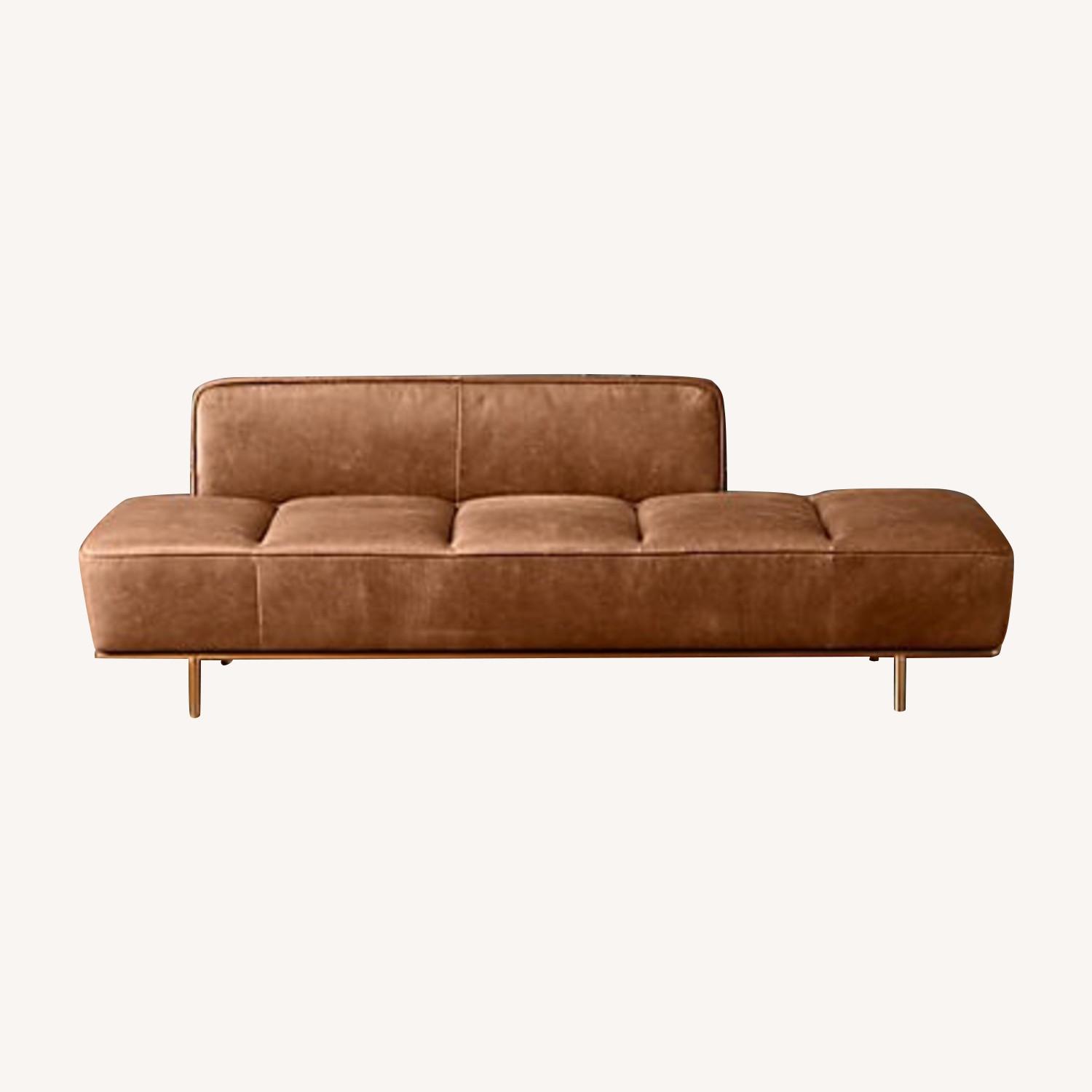 CB2 Lawndale Saddle Leather Daybed - image-0