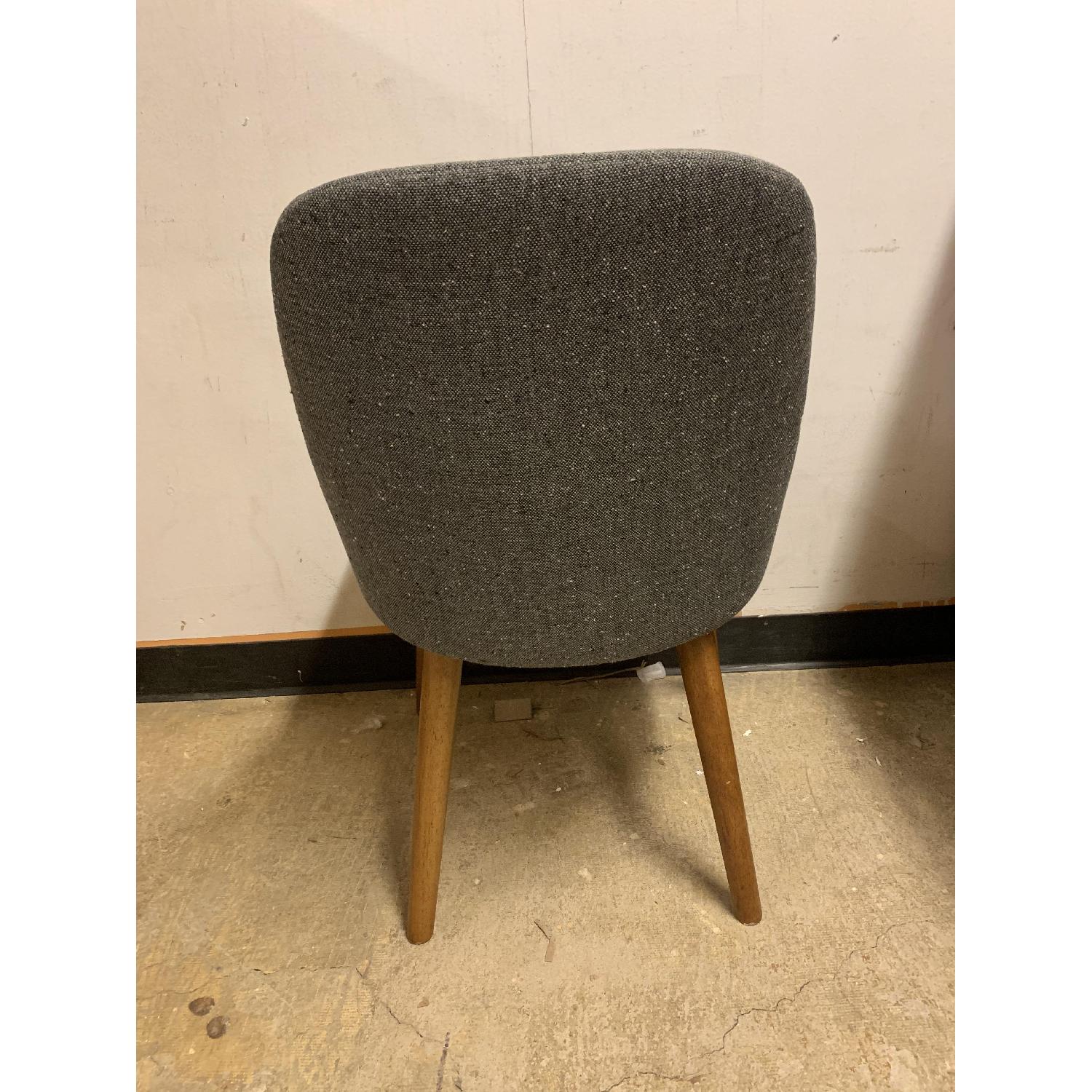 West Elm Mid-Century Upholstered Dining Chair - Wooden Legs - image-2