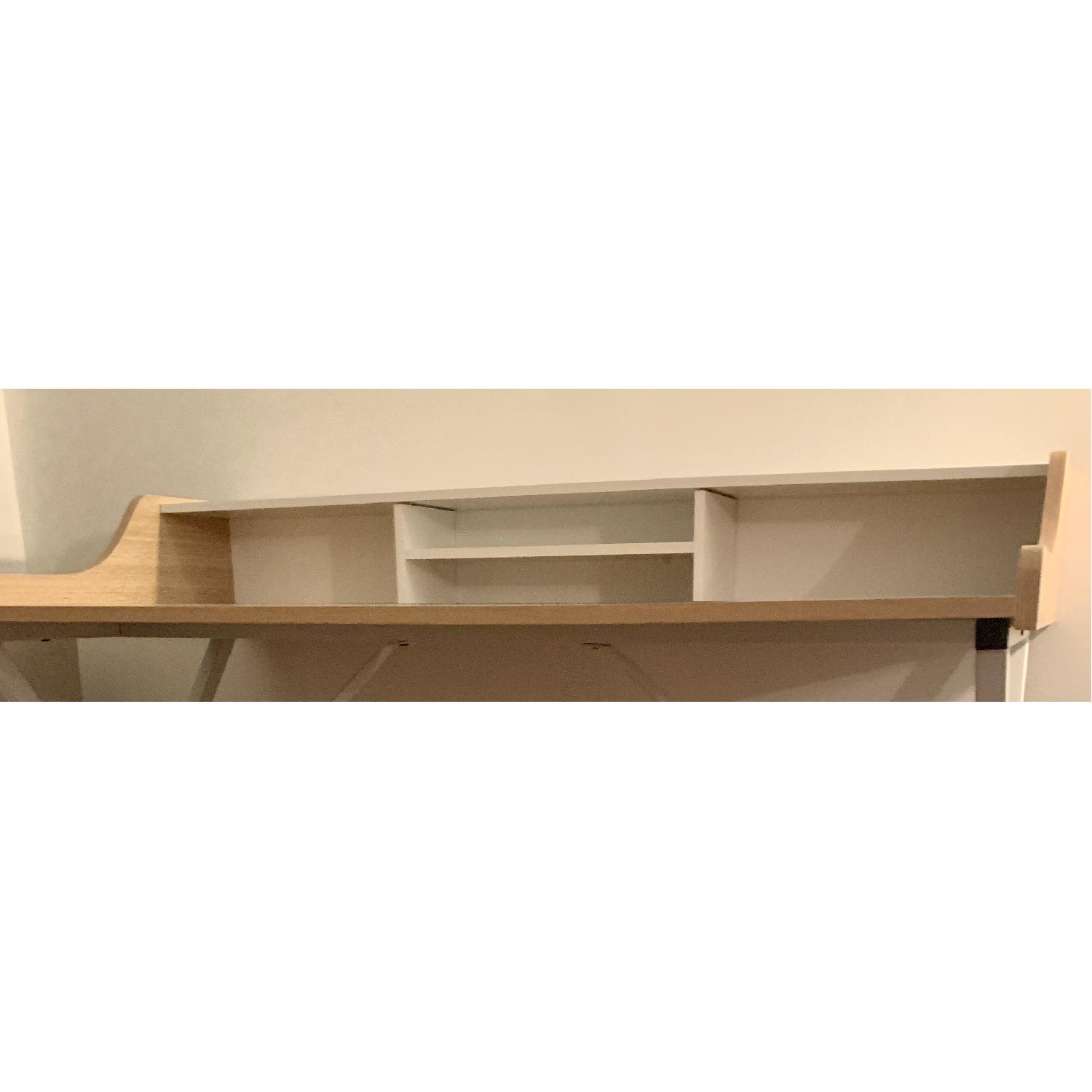 White Wood Computer Desk - image-4