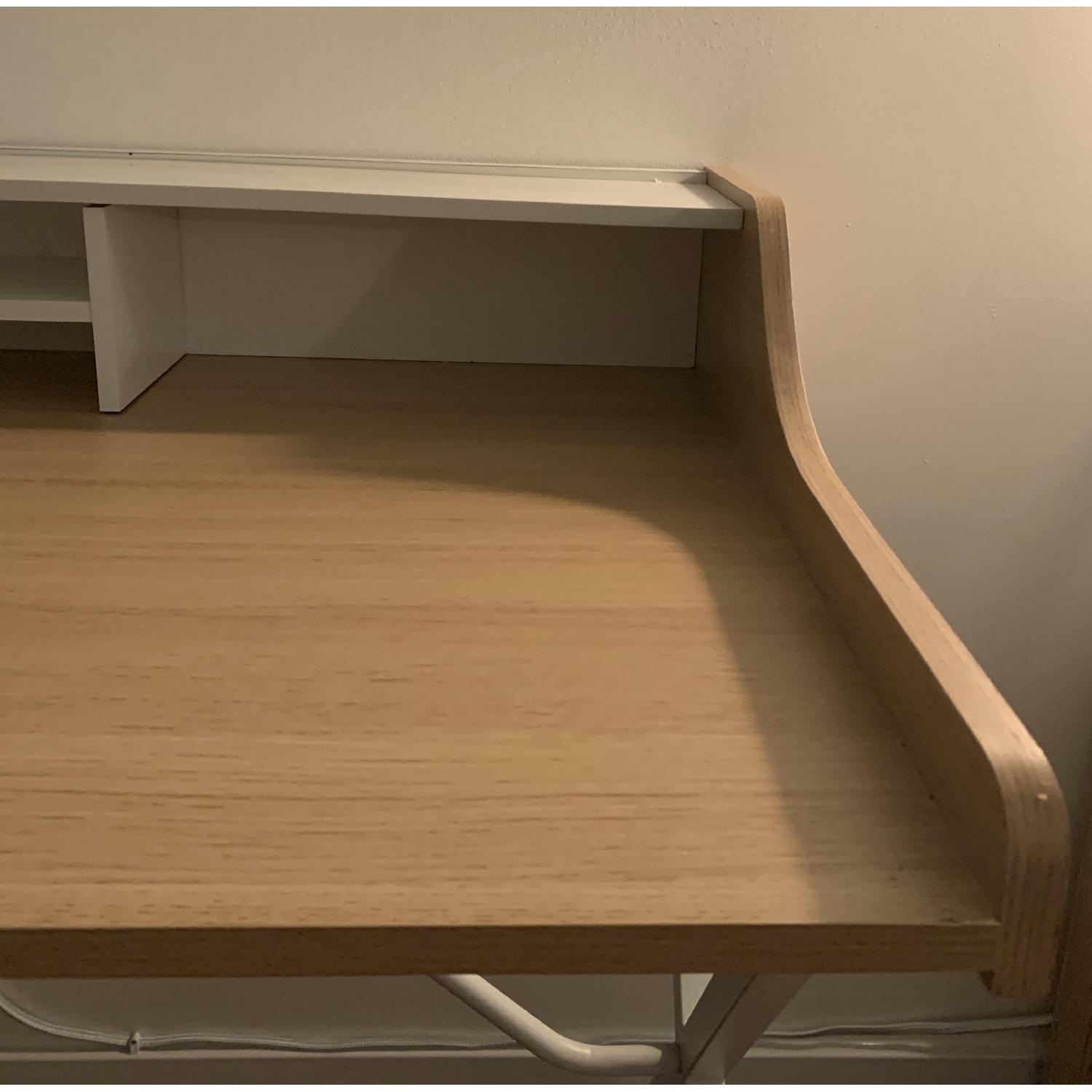 White Wood Computer Desk - image-5