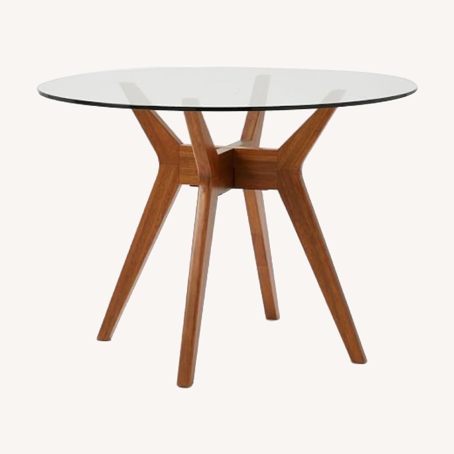 West Elm Jensen Round Glass Dining Table - image-0