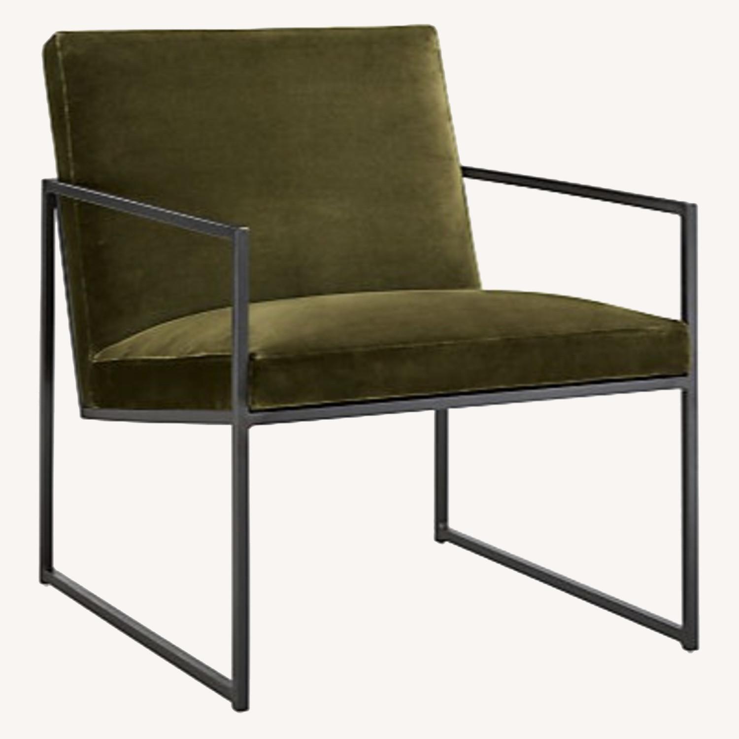 Room and Board olive green Novato lounge chair - image-0
