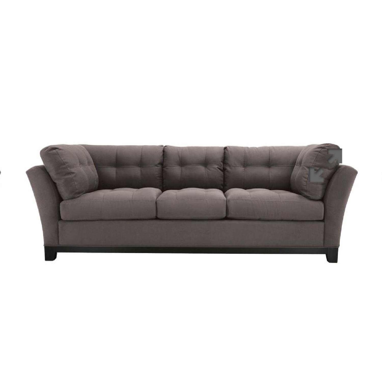 Cindy Crawford Home Metropolis Microfiber Sofa + Ottoman - image-0