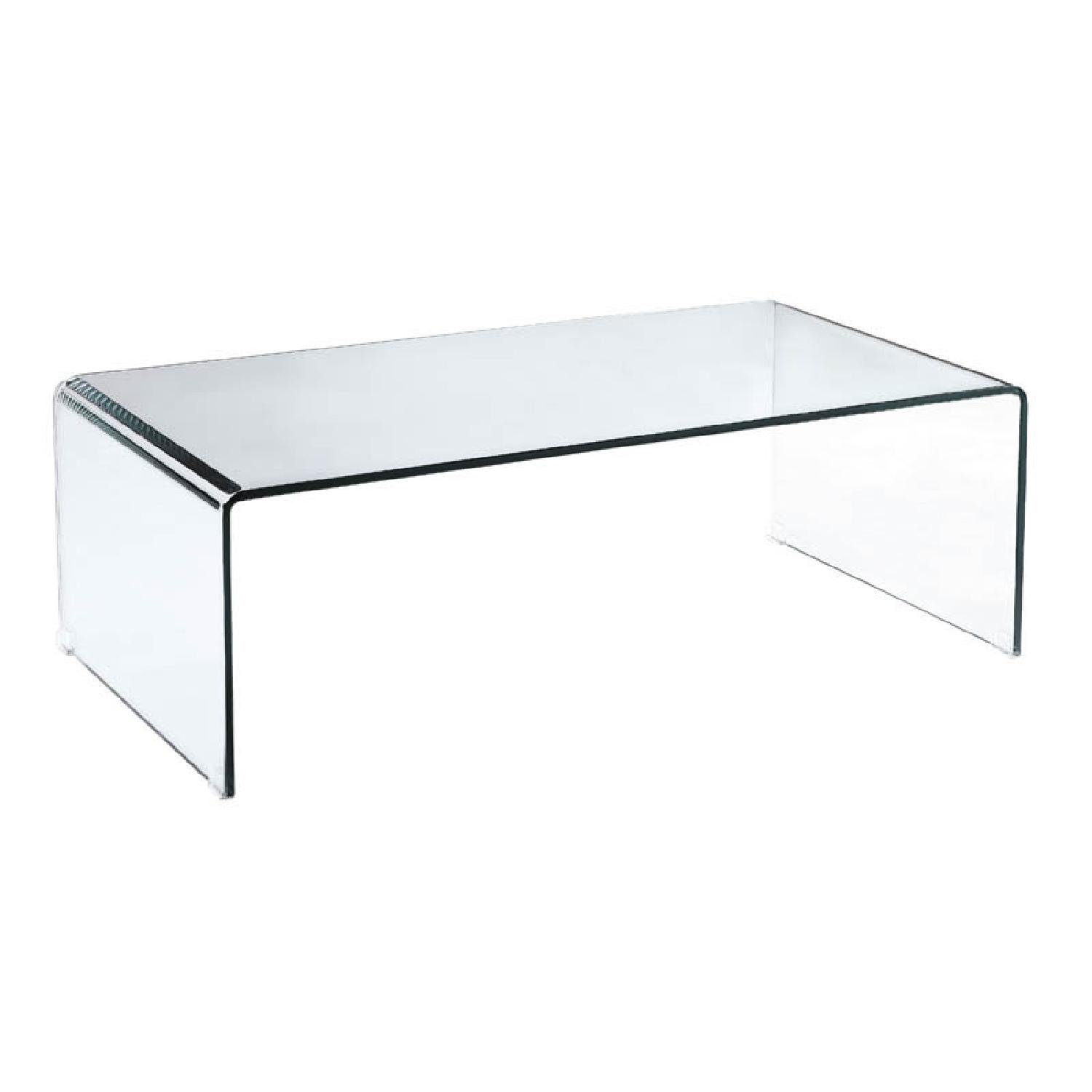 Glass Waterfall Coffee Table - image-0