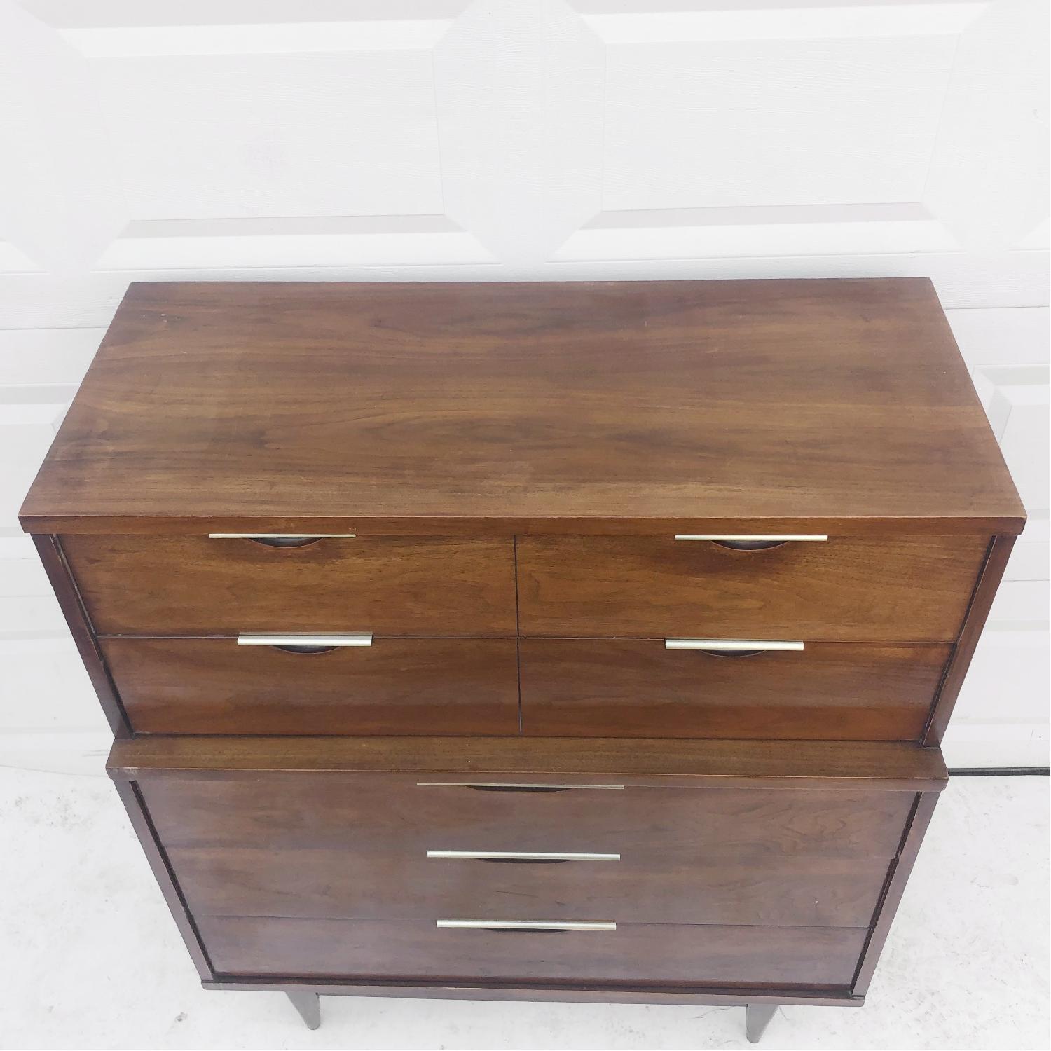 MidCentury Modern Highboy Dresser by Kent Coffey AptDeco