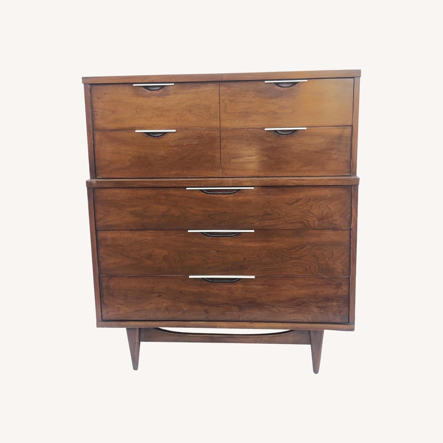 MidCentury Modern Highboy Dresser by Kent Coffey AptDeco