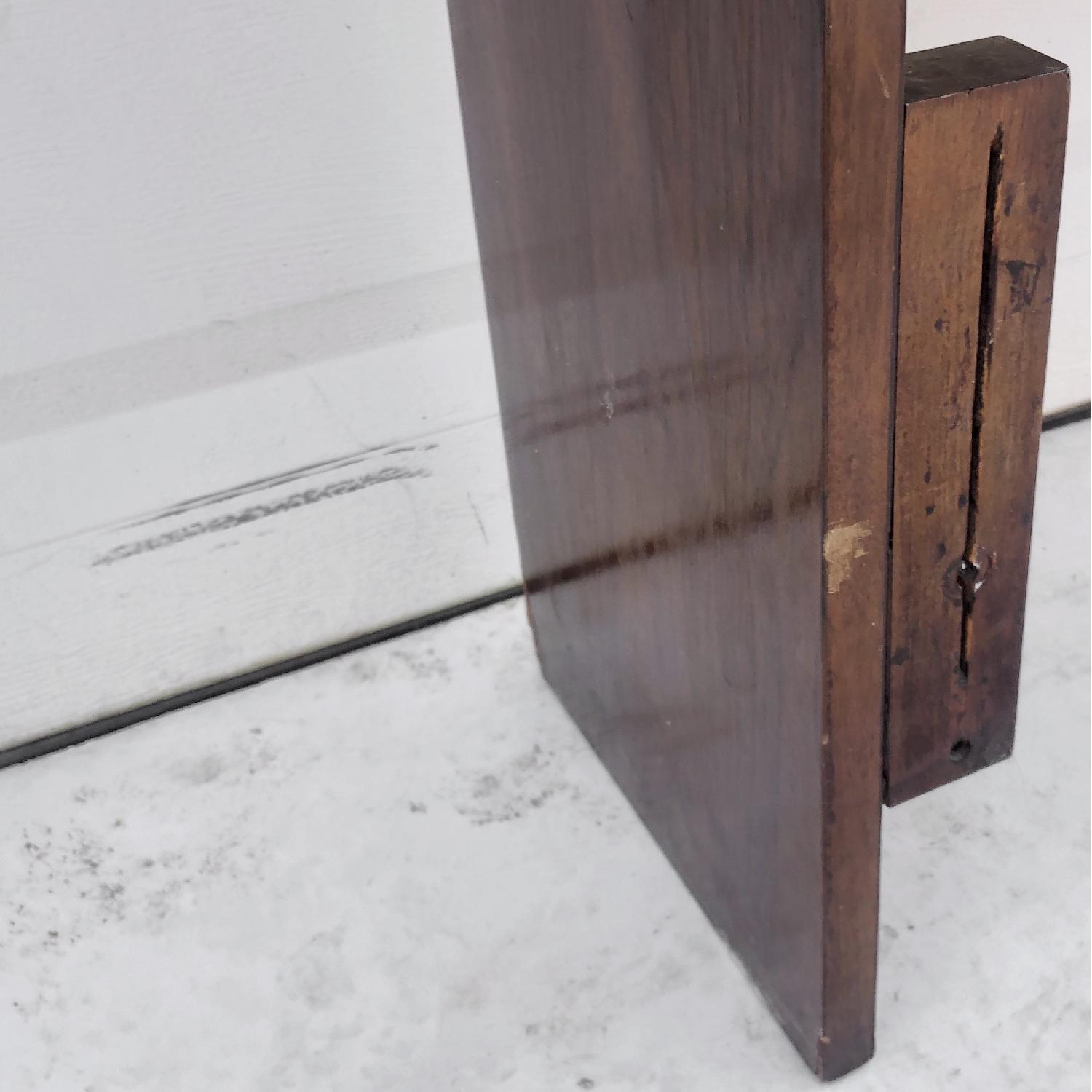 Mid-Century Queen Size Walnut Storage Headboard - image-1