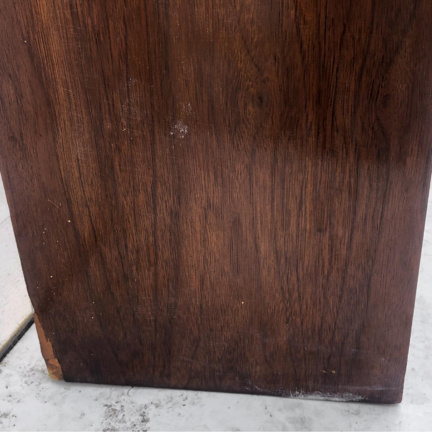 Mid-Century Queen Size Walnut Storage Headboard - image-5