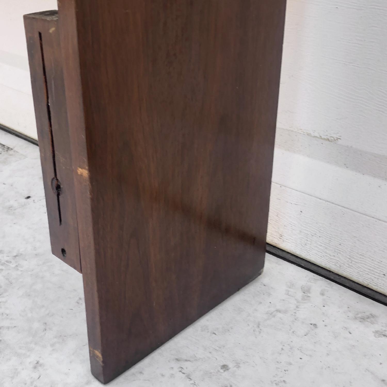 Mid-Century Queen Size Walnut Storage Headboard - image-10