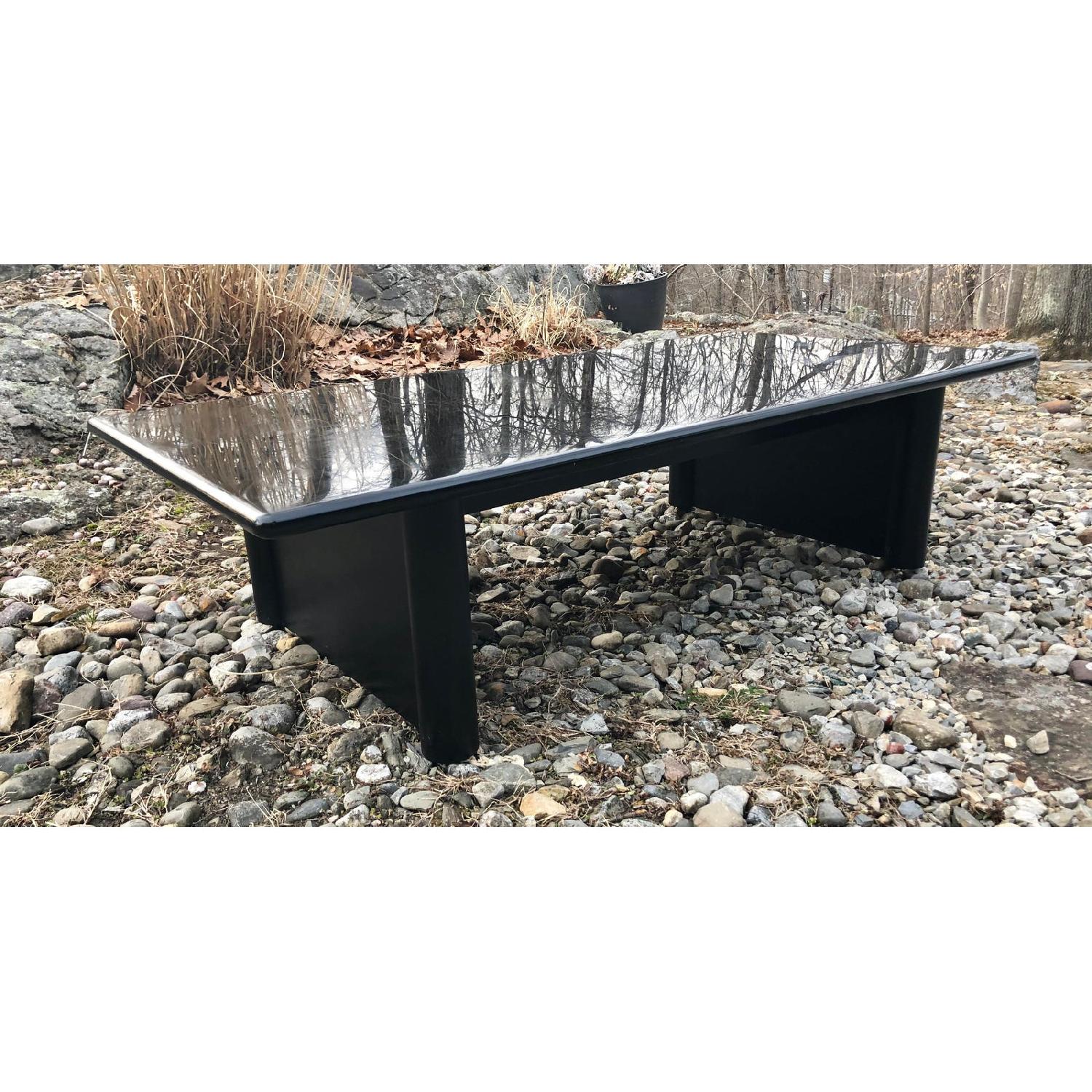 Vintage Black Lacquer Coffee Table - image-1
