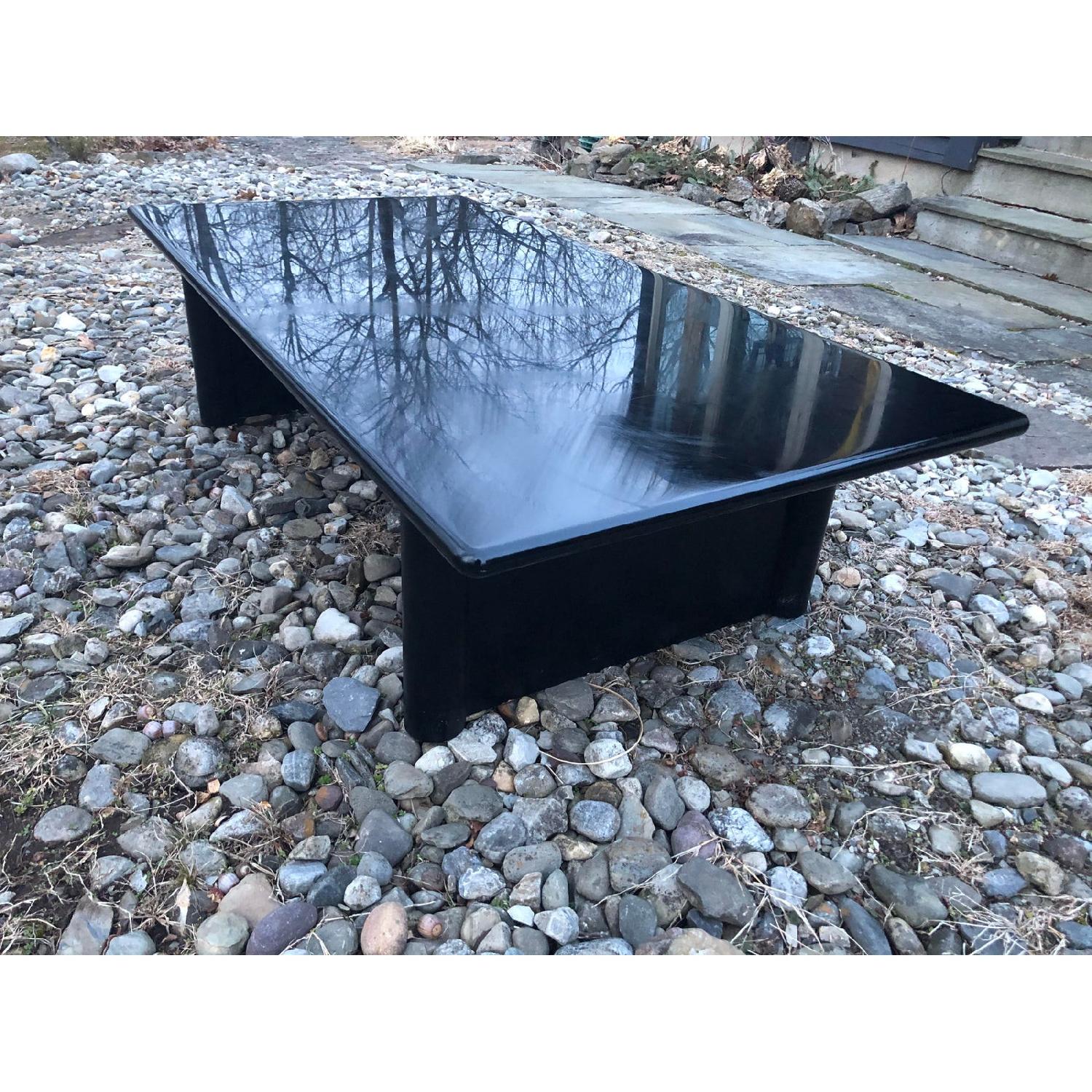 Vintage Black Lacquer Coffee Table - image-2