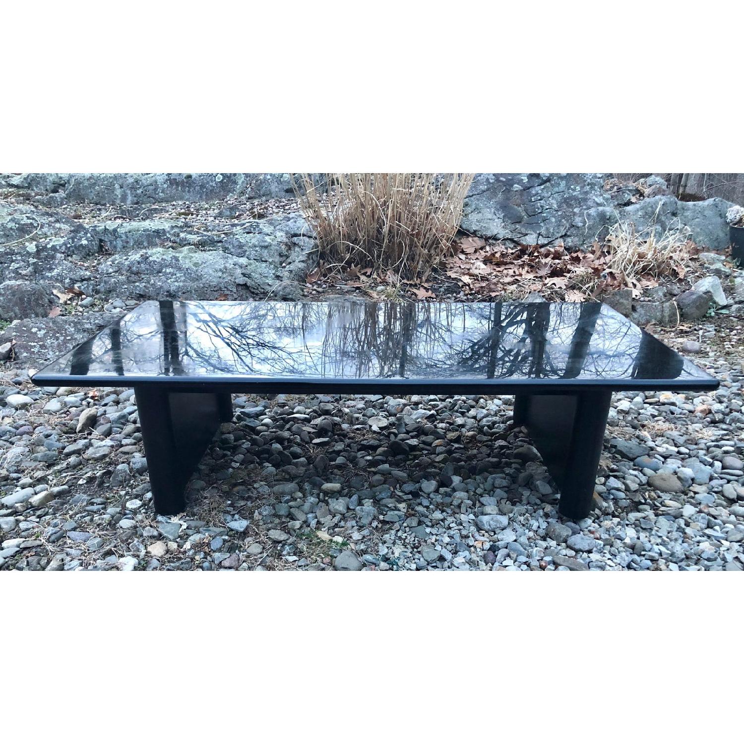 Vintage Black Lacquer Coffee Table - image-3