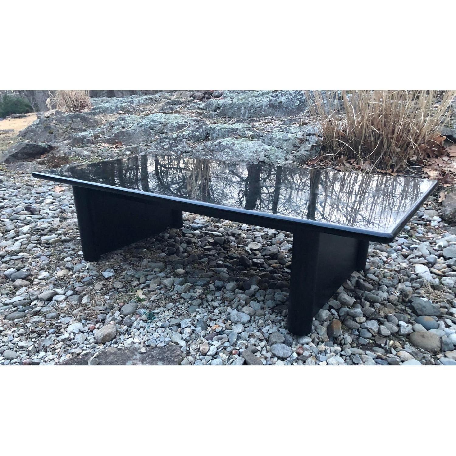 Vintage Black Lacquer Coffee Table - image-4