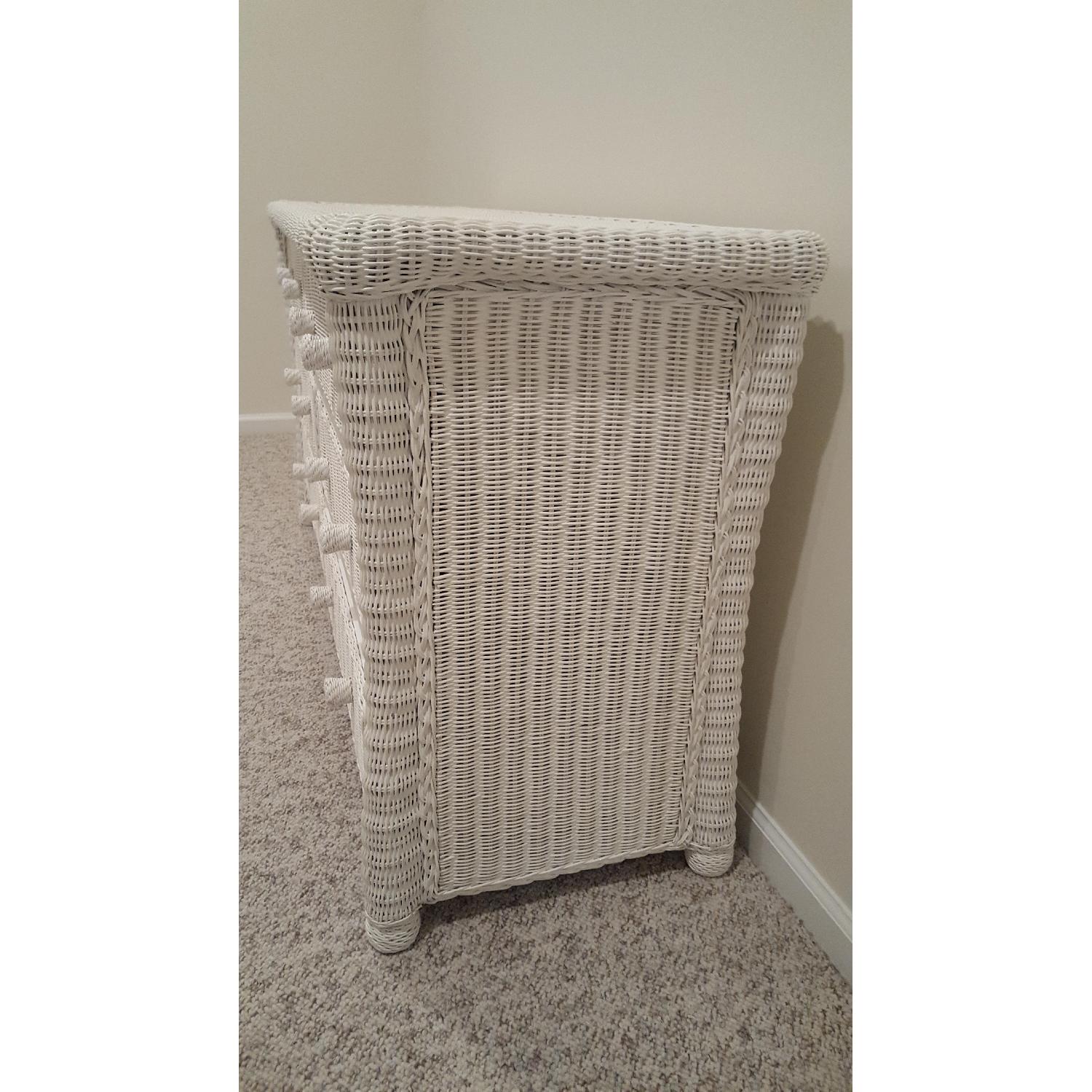 White Wicker Dresser - image-3